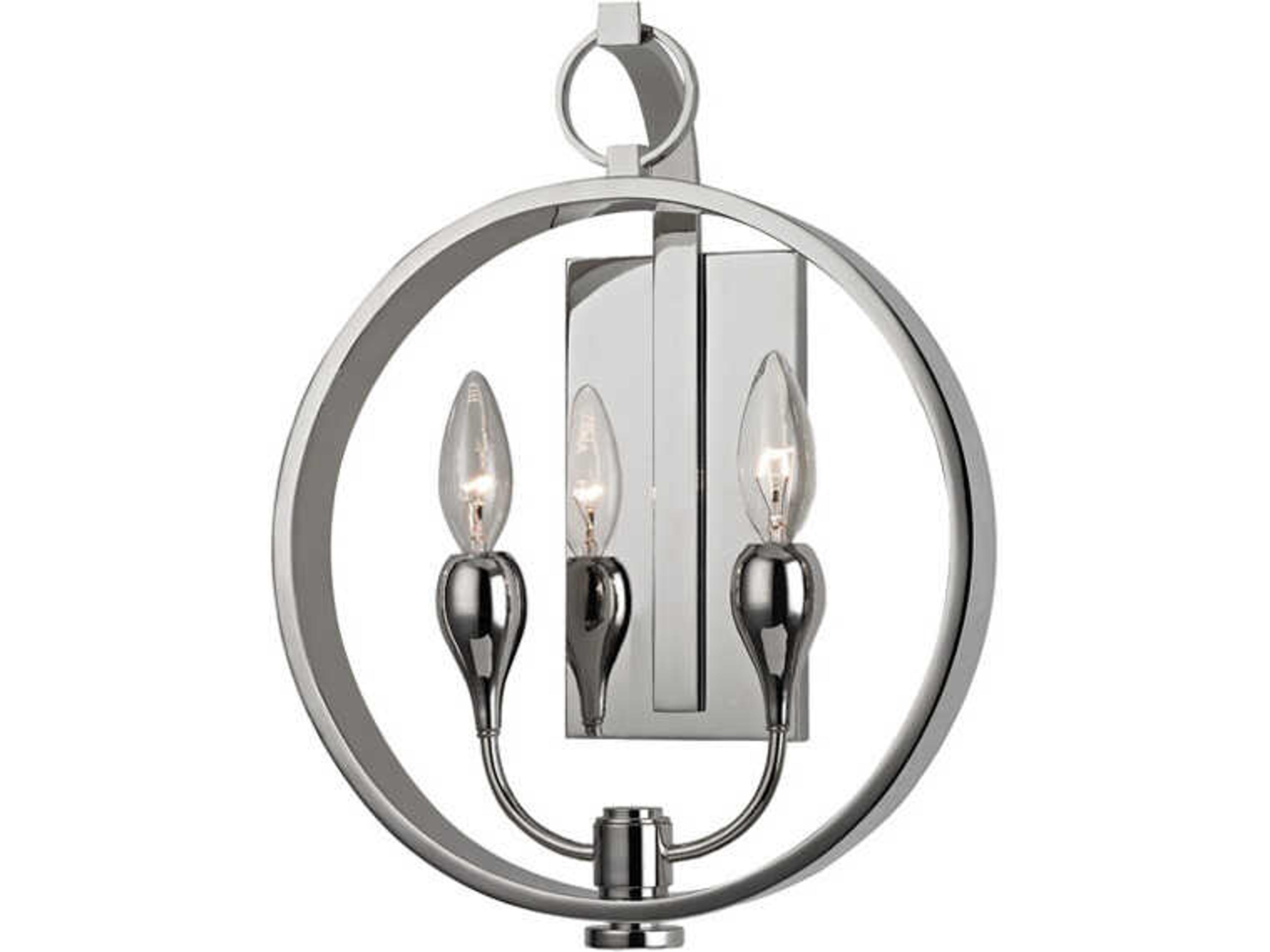 Dresden 2-Light Polished Nickel Wall Sconce