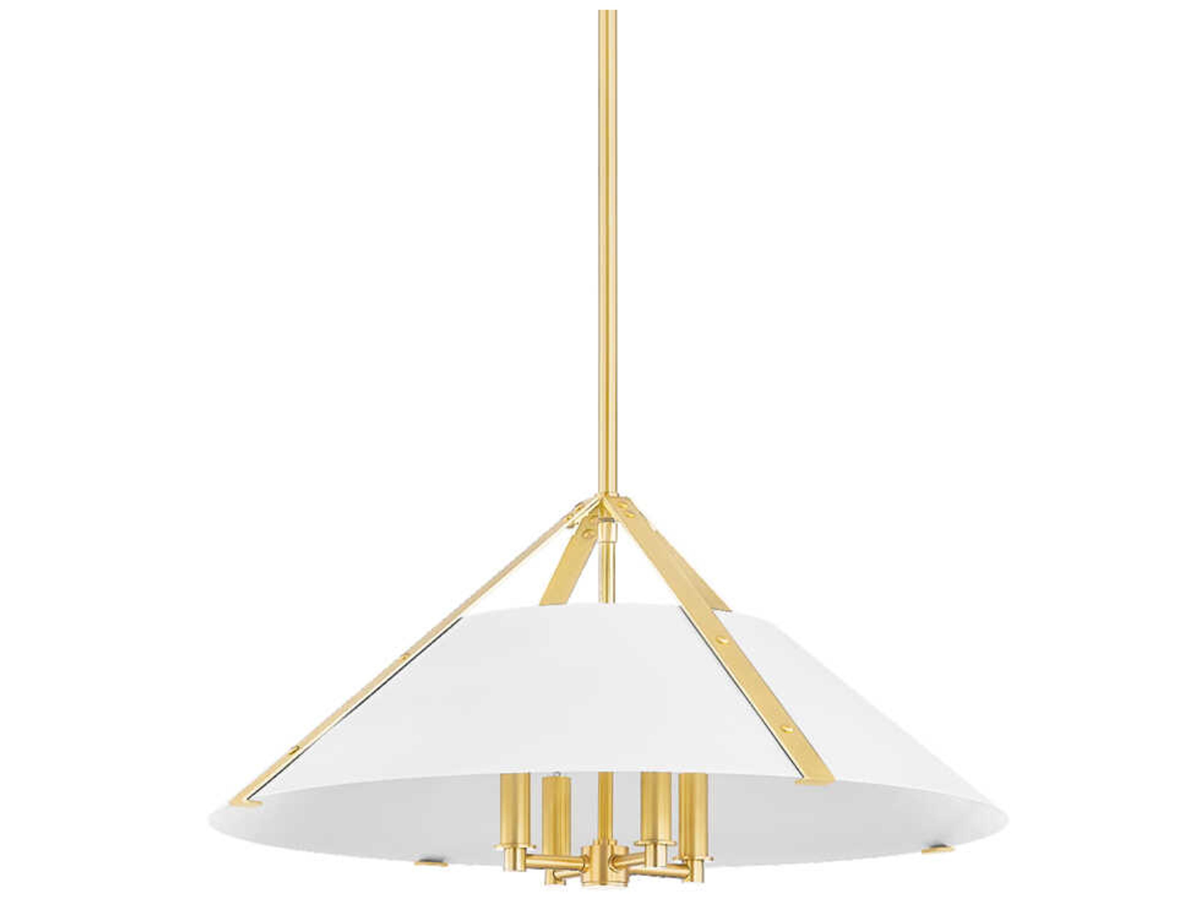 Hudson Valley Raymond 4-Light Aged Brass Soft White Pendant