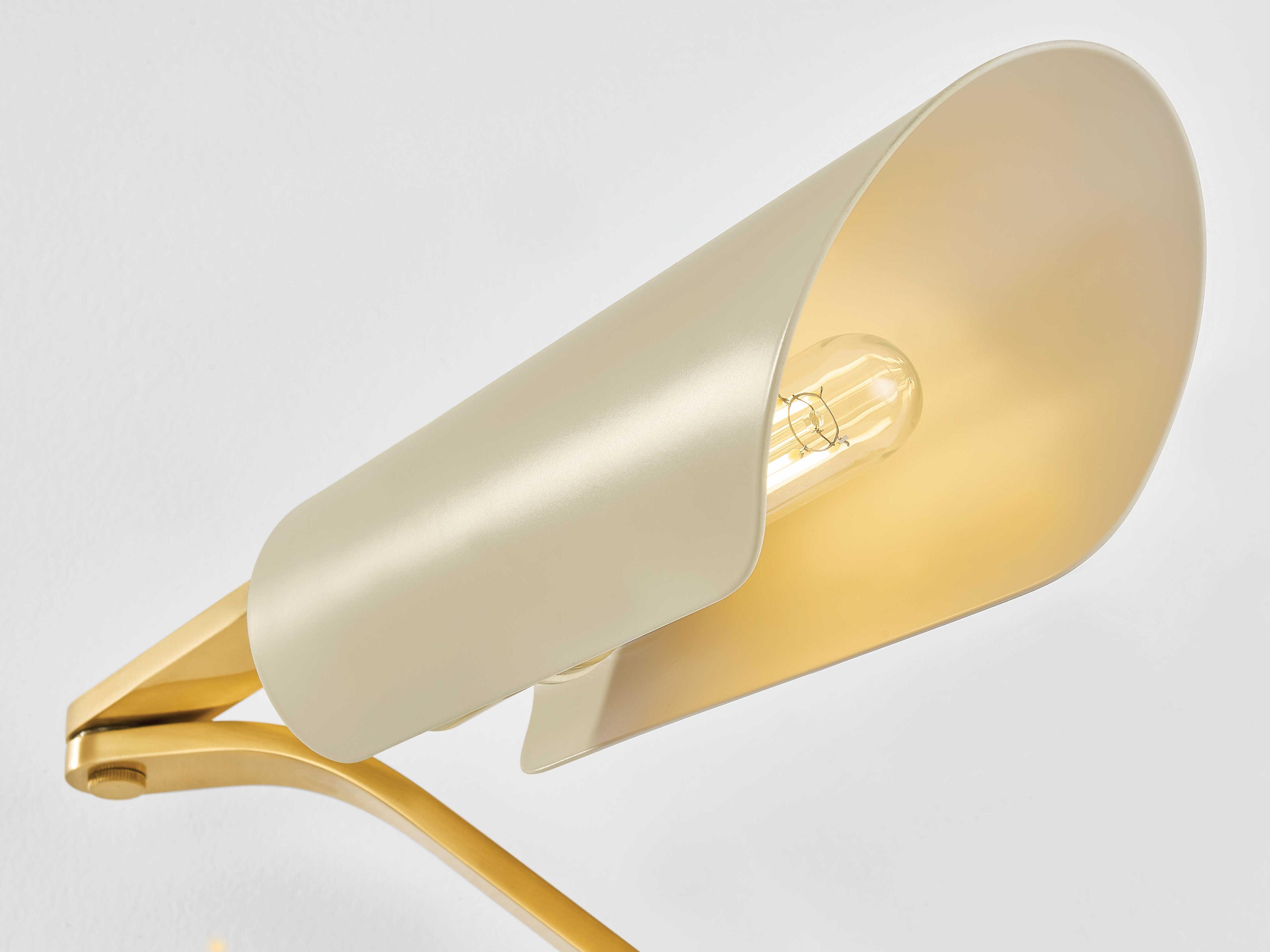 Hudson Valley Douglaston 1-Light Aged Brass Soft Sand Swing Wall Sconce