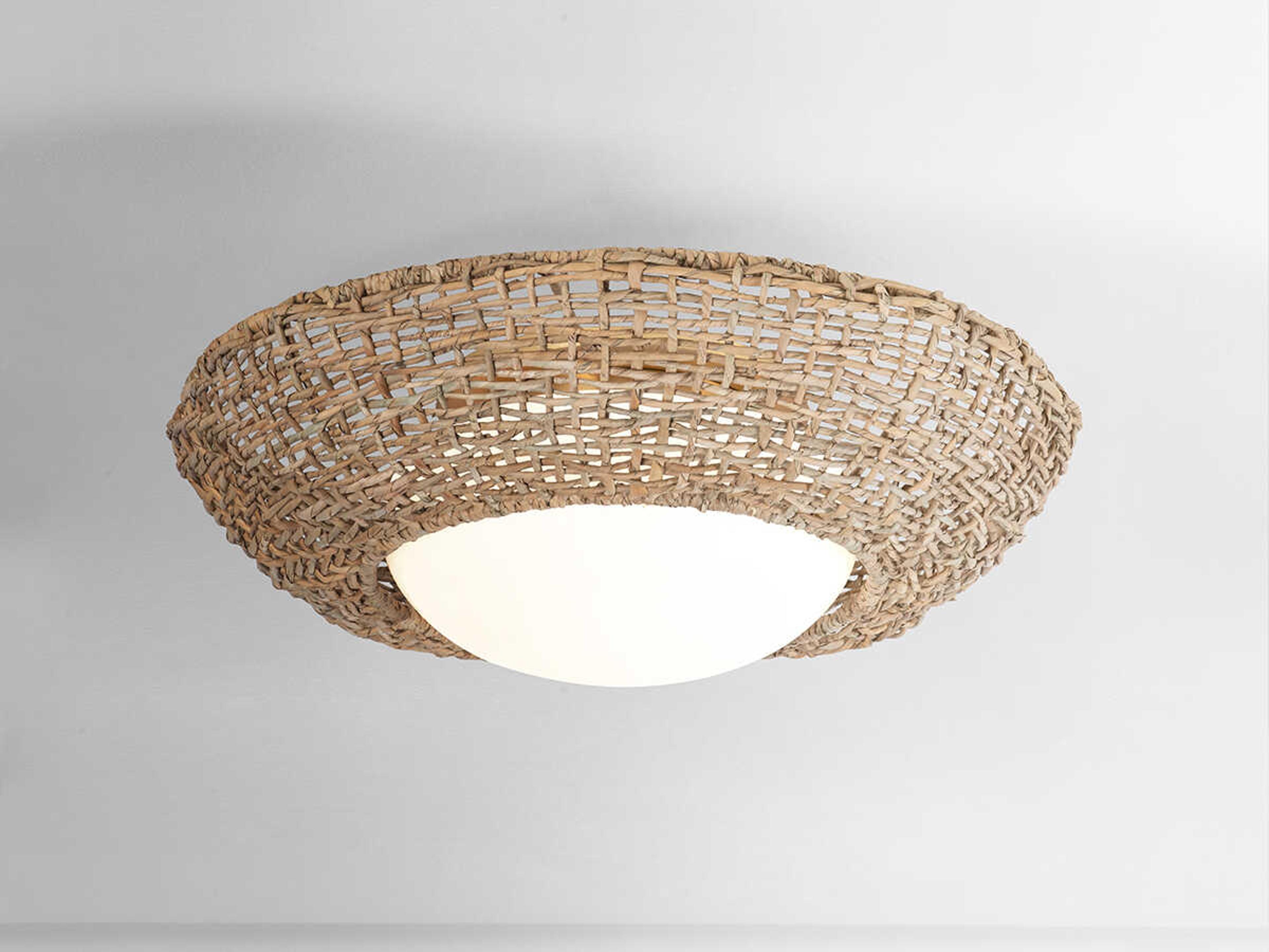 Hudson Valley Killington 2-Light Vintage Gold Leaf Flush Mount