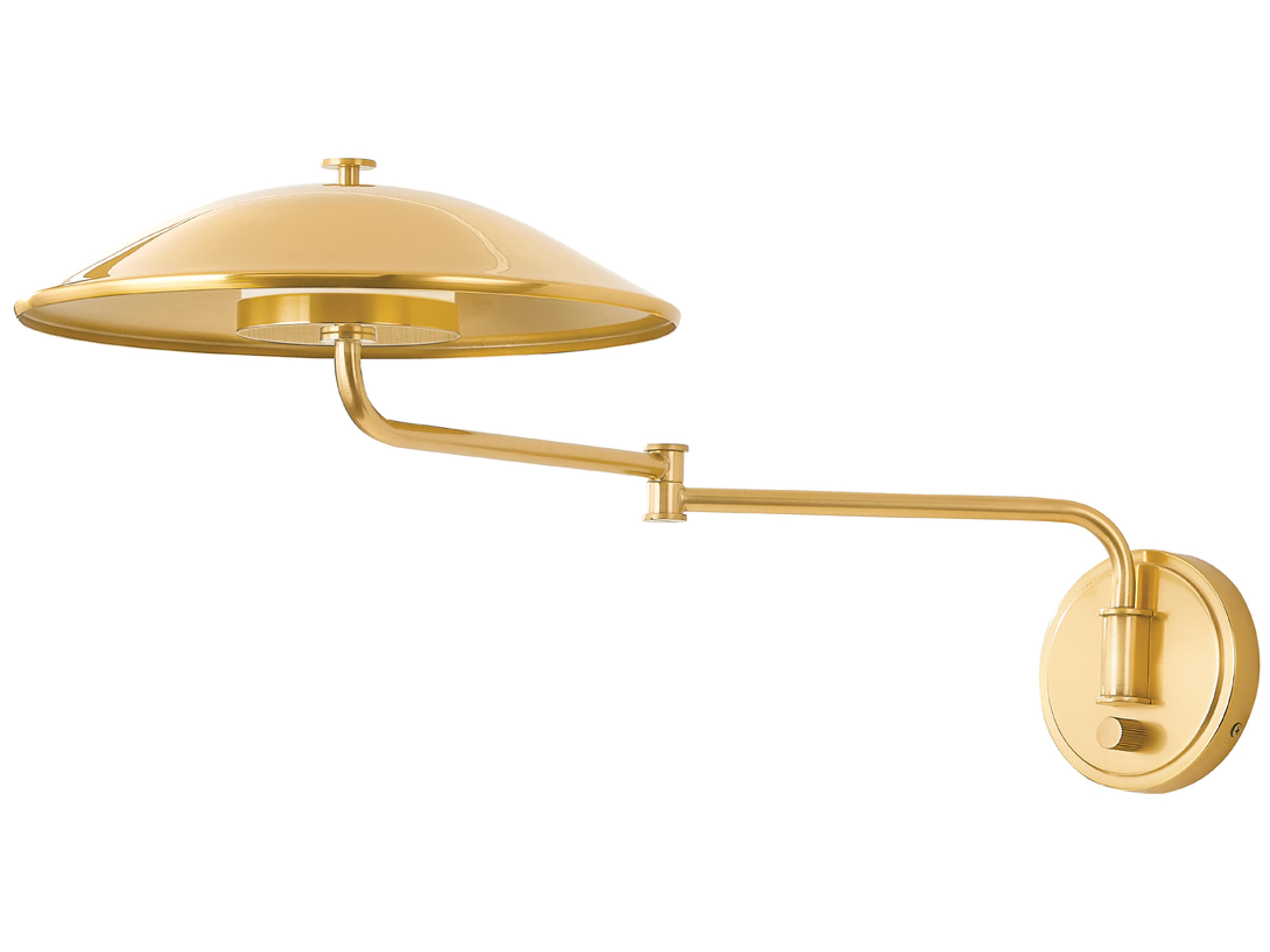 Brockville 1-Light Aged Brass Swing Wall Sconce