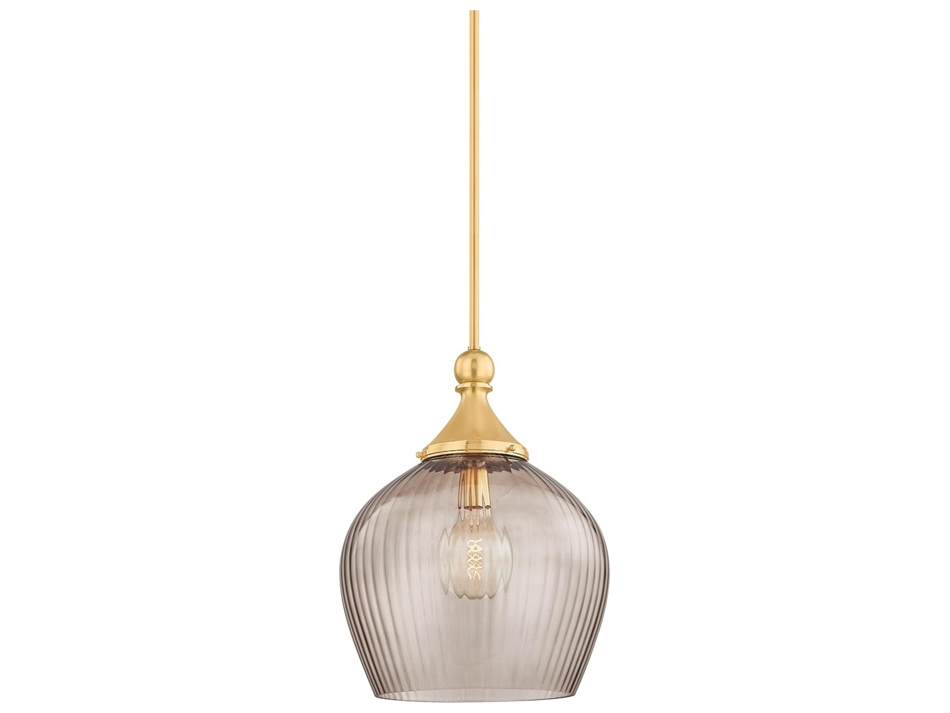 Chatton 1-Light Aged Brass Pendant