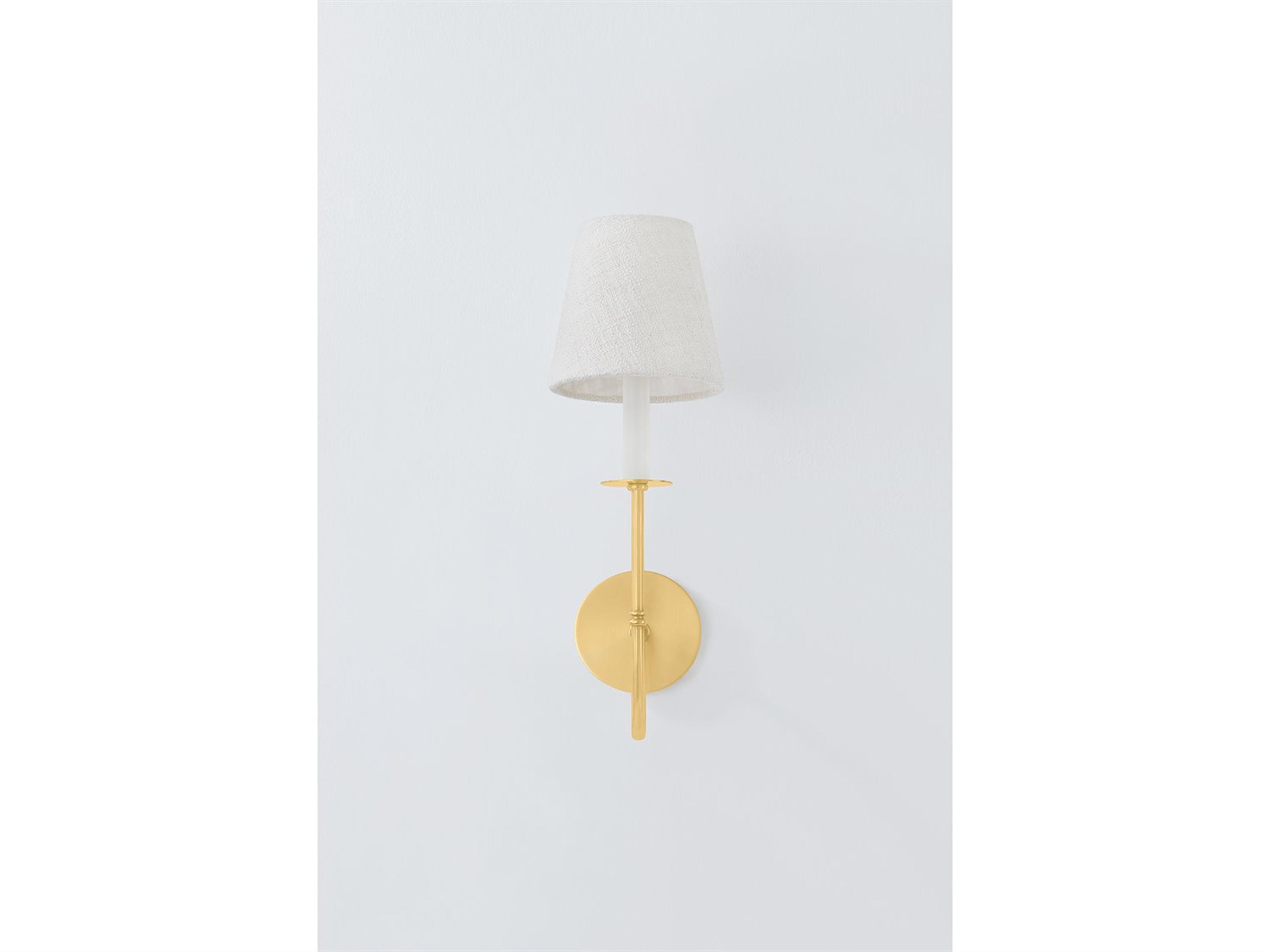 Hudson Valley Amina 1-Light Aged Brass Wall Sconce