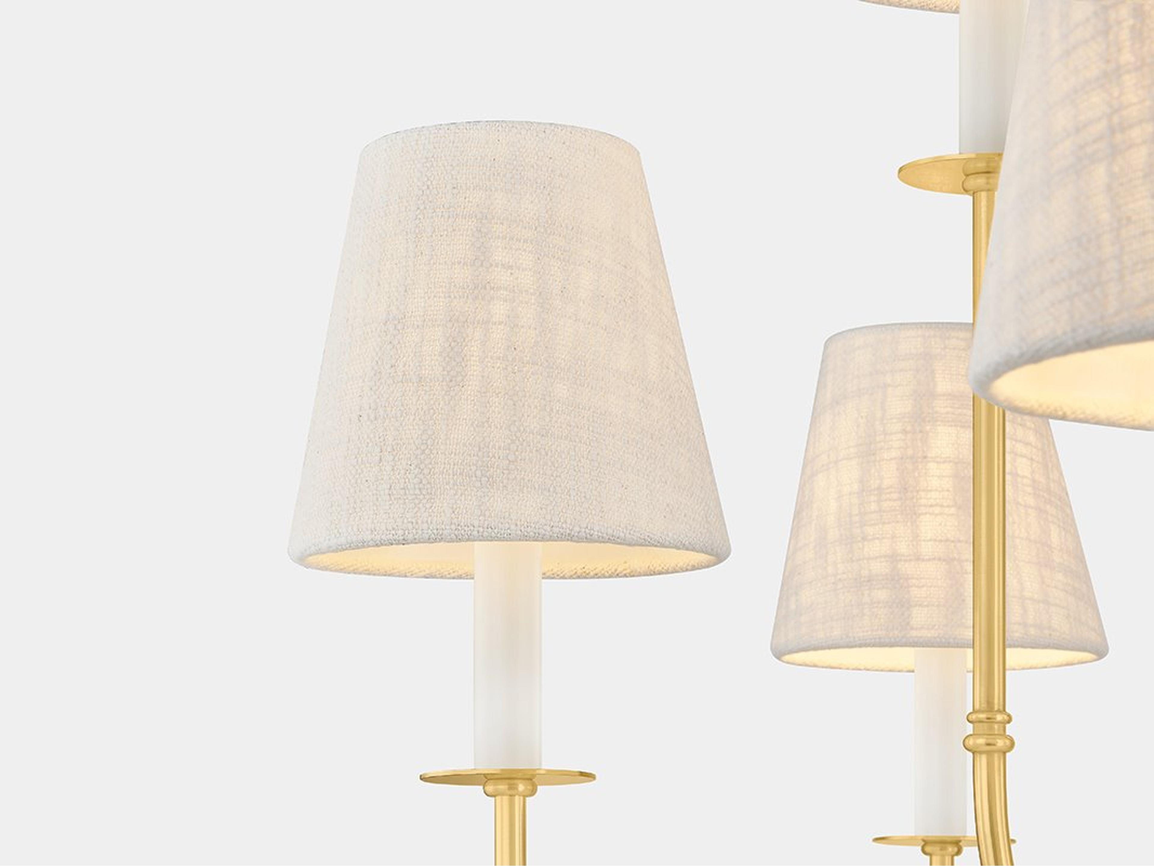 Hudson Valley Amina 9-Light Aged Brass Candelabra Chandelier