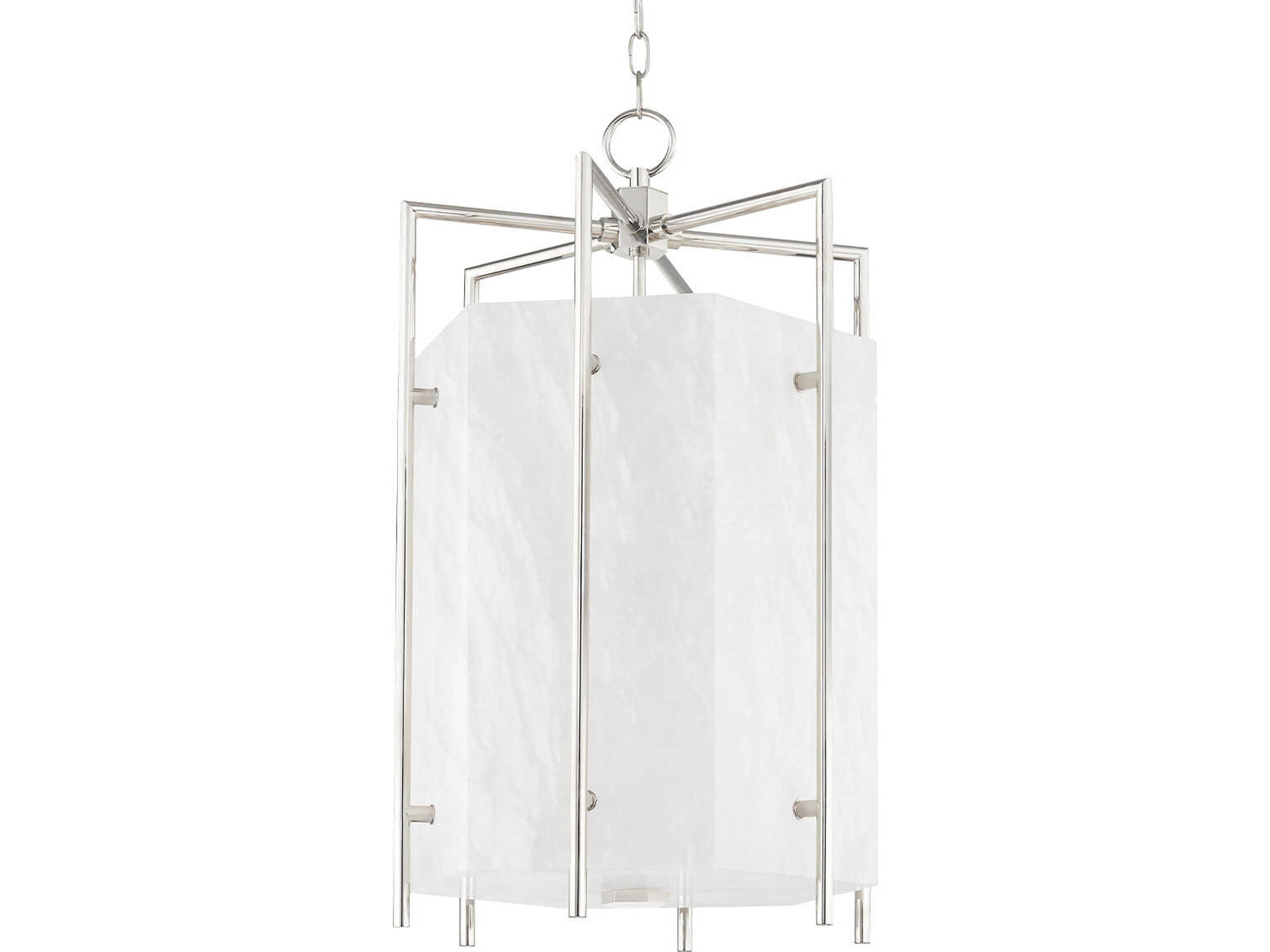 Flatbush 6-Light Polished Nickel Geometric Pendant