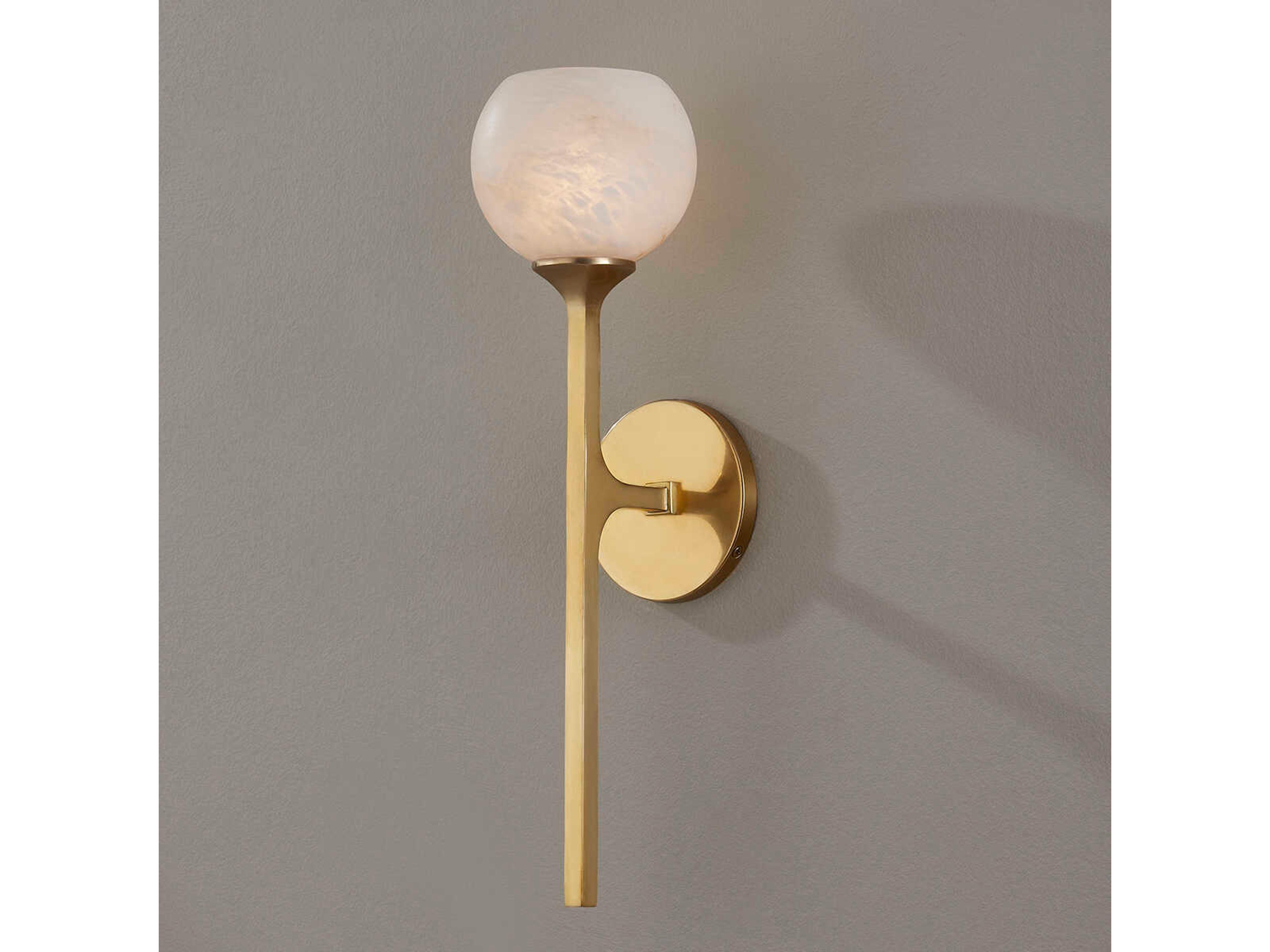 Hudson Valley Melton 1-Light Aged Brass LED Wall Sconce