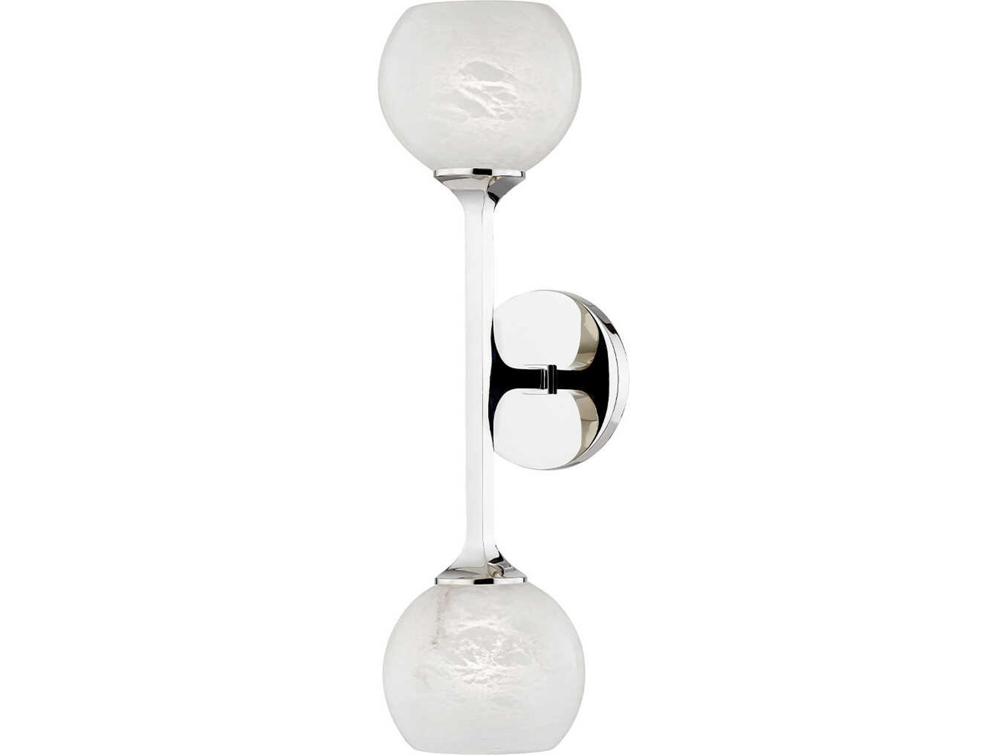 Melton 2-Light Polished Nickel Wall Sconce