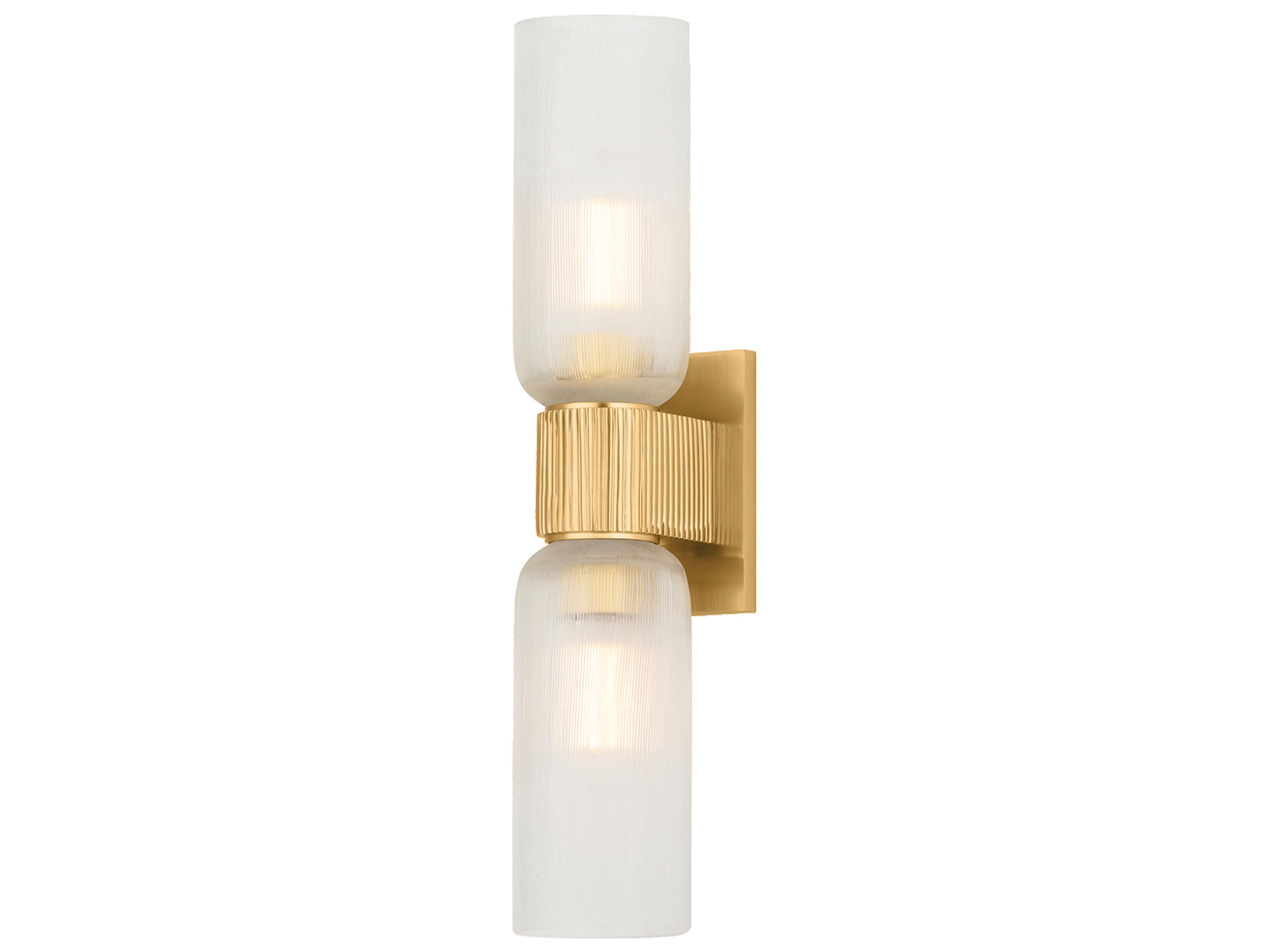 Irondale 2-Light Aged Brass Wall Sconce