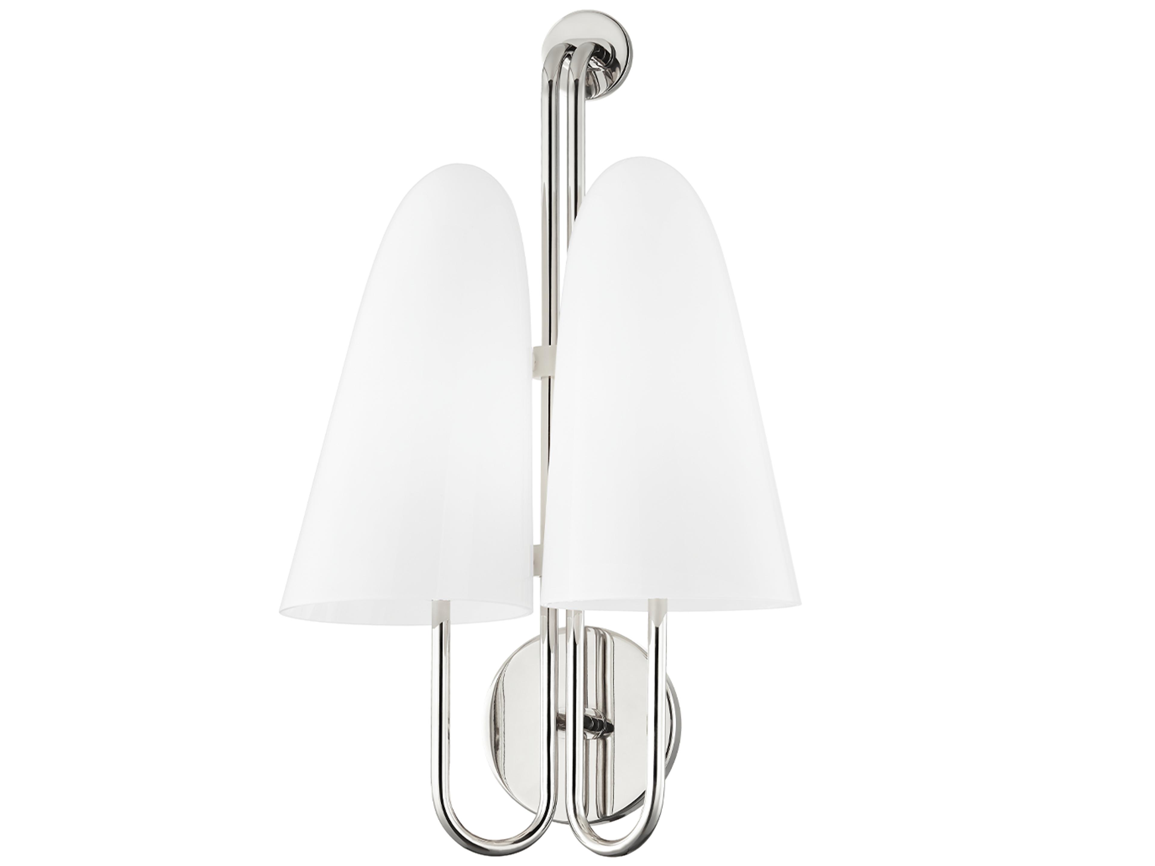 Slate Hill 2-Light Polished Nickel Wall Sconce
