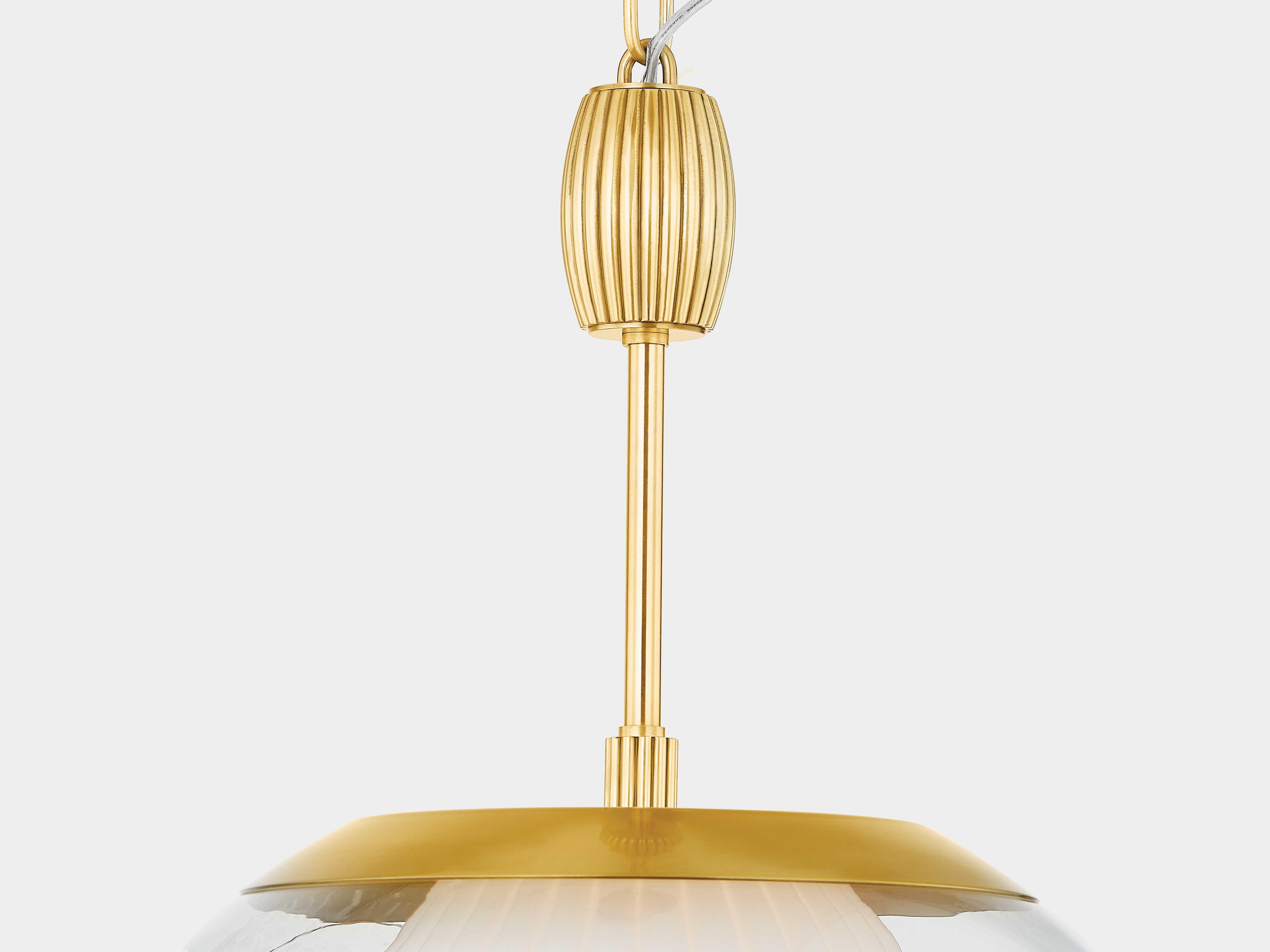 Hudson Valley Clementon 1-Light Aged Brass Mini Pendant