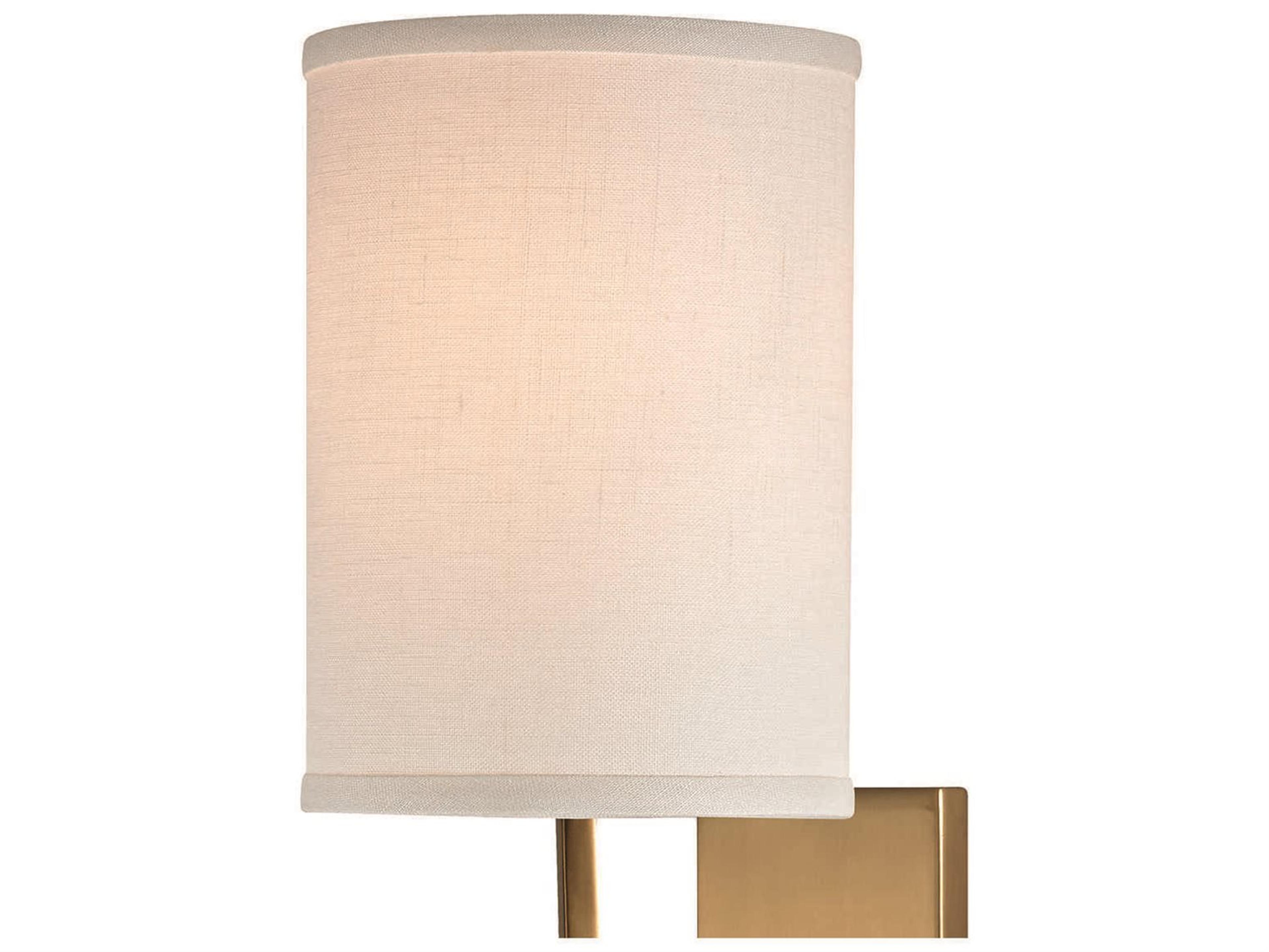 Hudson Valley Colton 1-Light Aged Brass Off White Wall Sconce