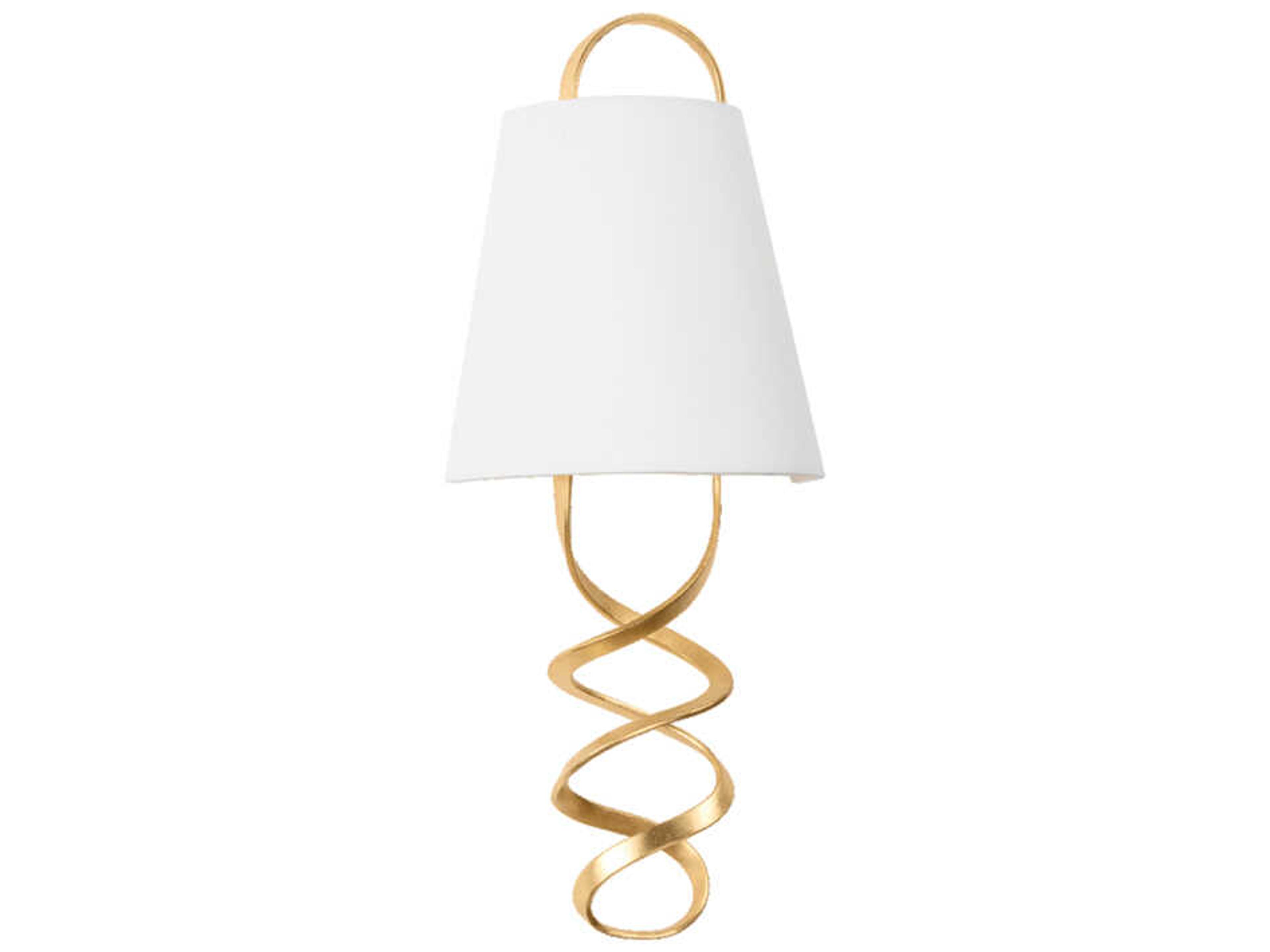 Dota 2-Light Vintage Gold Leaf Wall Sconce