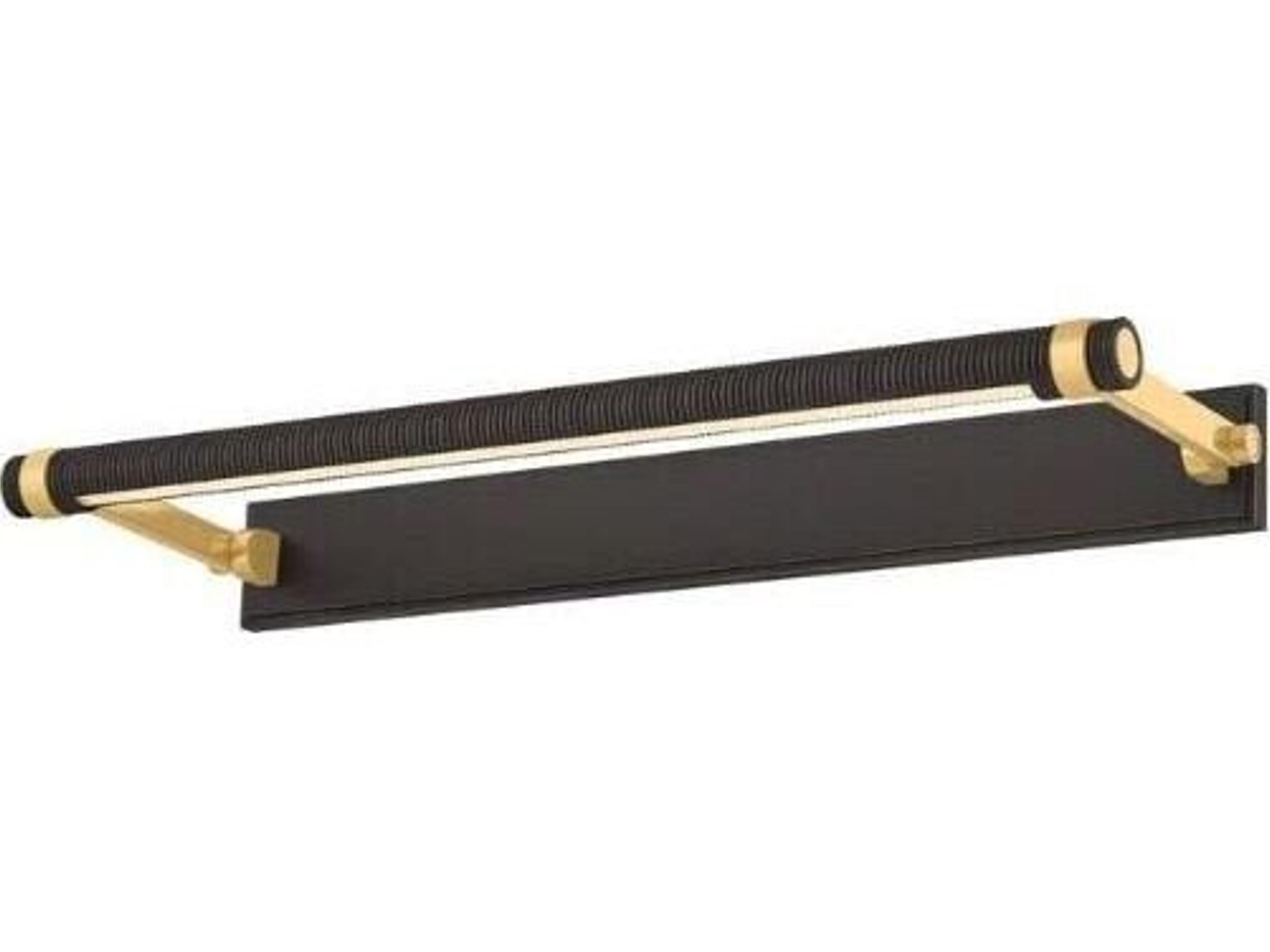 Duell 1-Light Aged Brass Distressed Bronze Black Picture Light