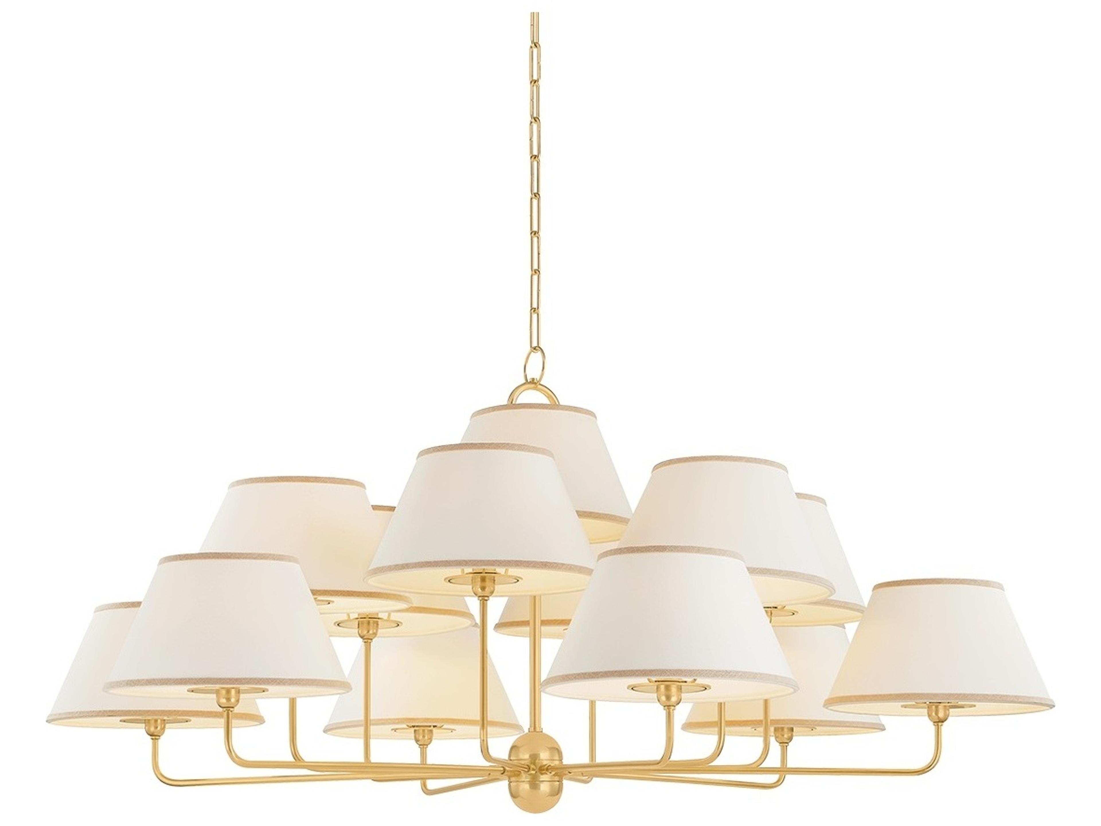 Durland 13-Light Aged Brass Candelabra Chandelier