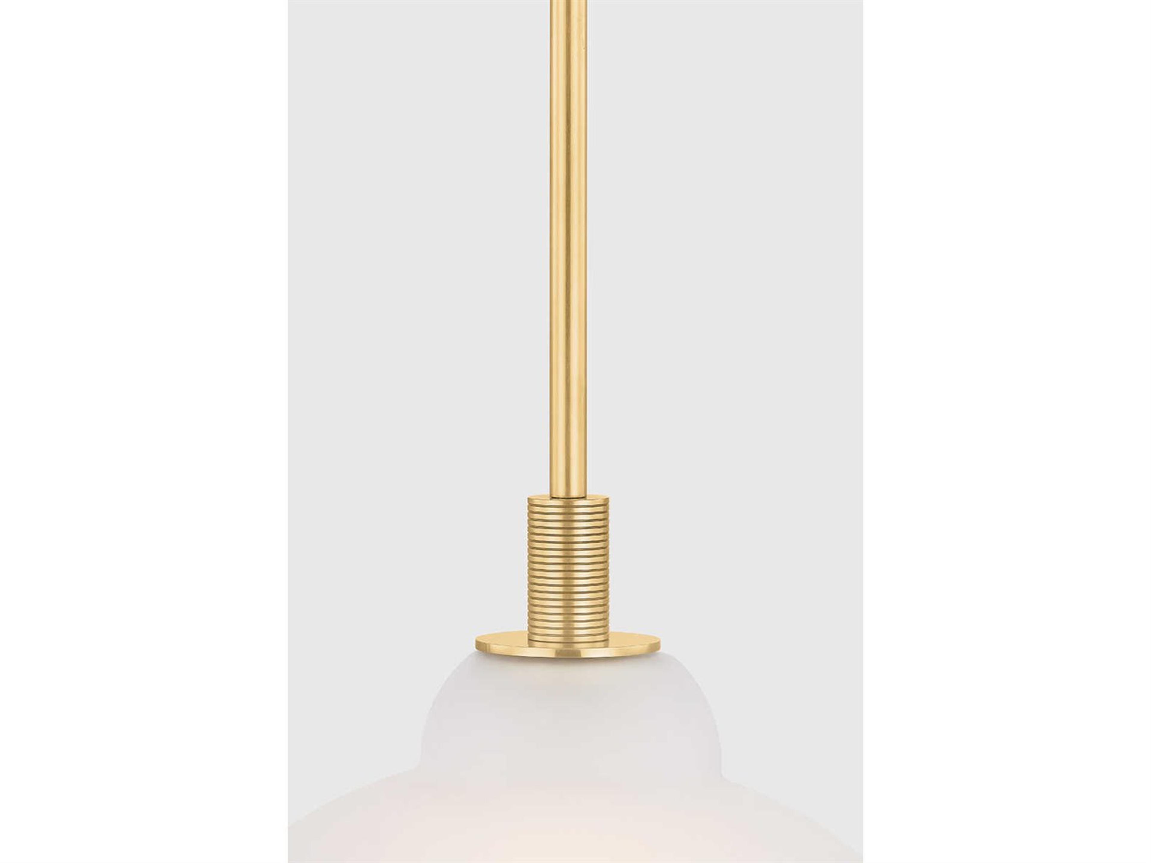 Hudson Valley Oberon 1-Light Aged Brass Dome Pendant
