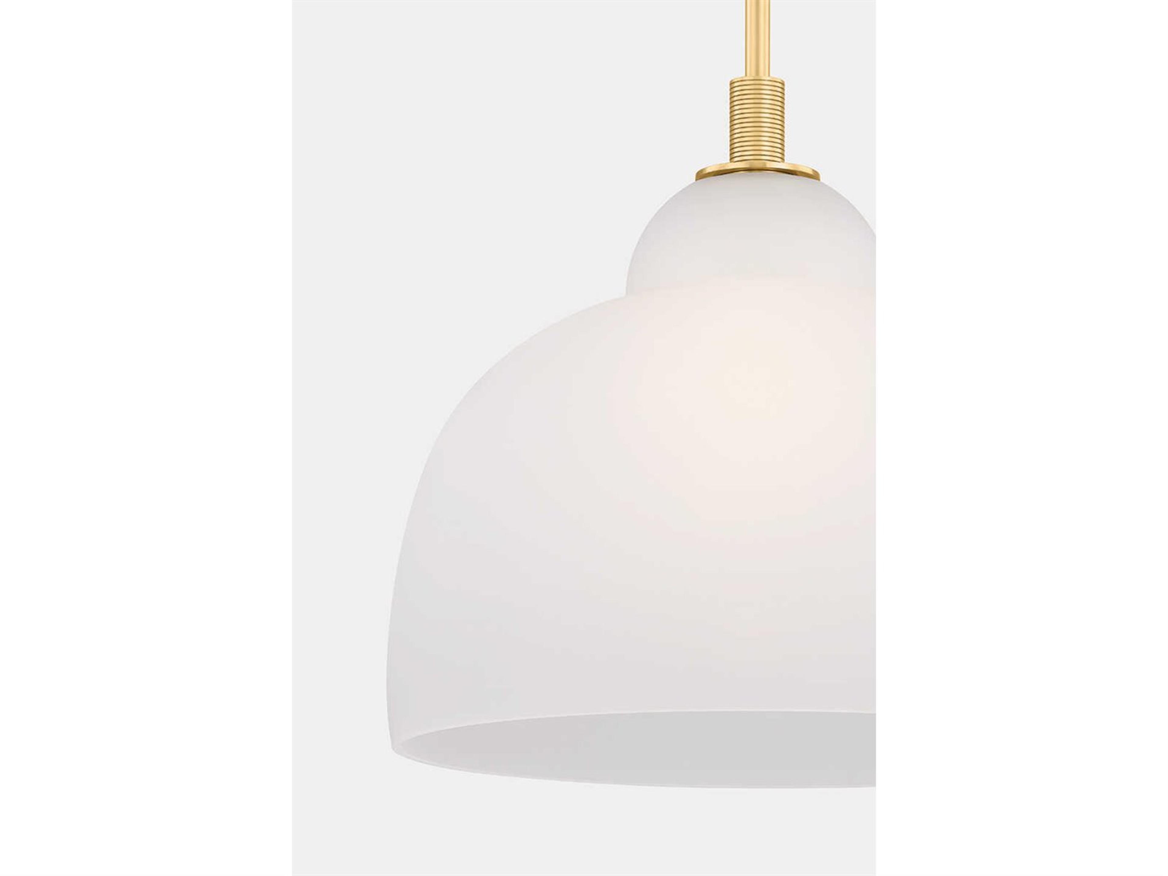 Hudson Valley Oberon 1-Light Aged Brass Dome Pendant