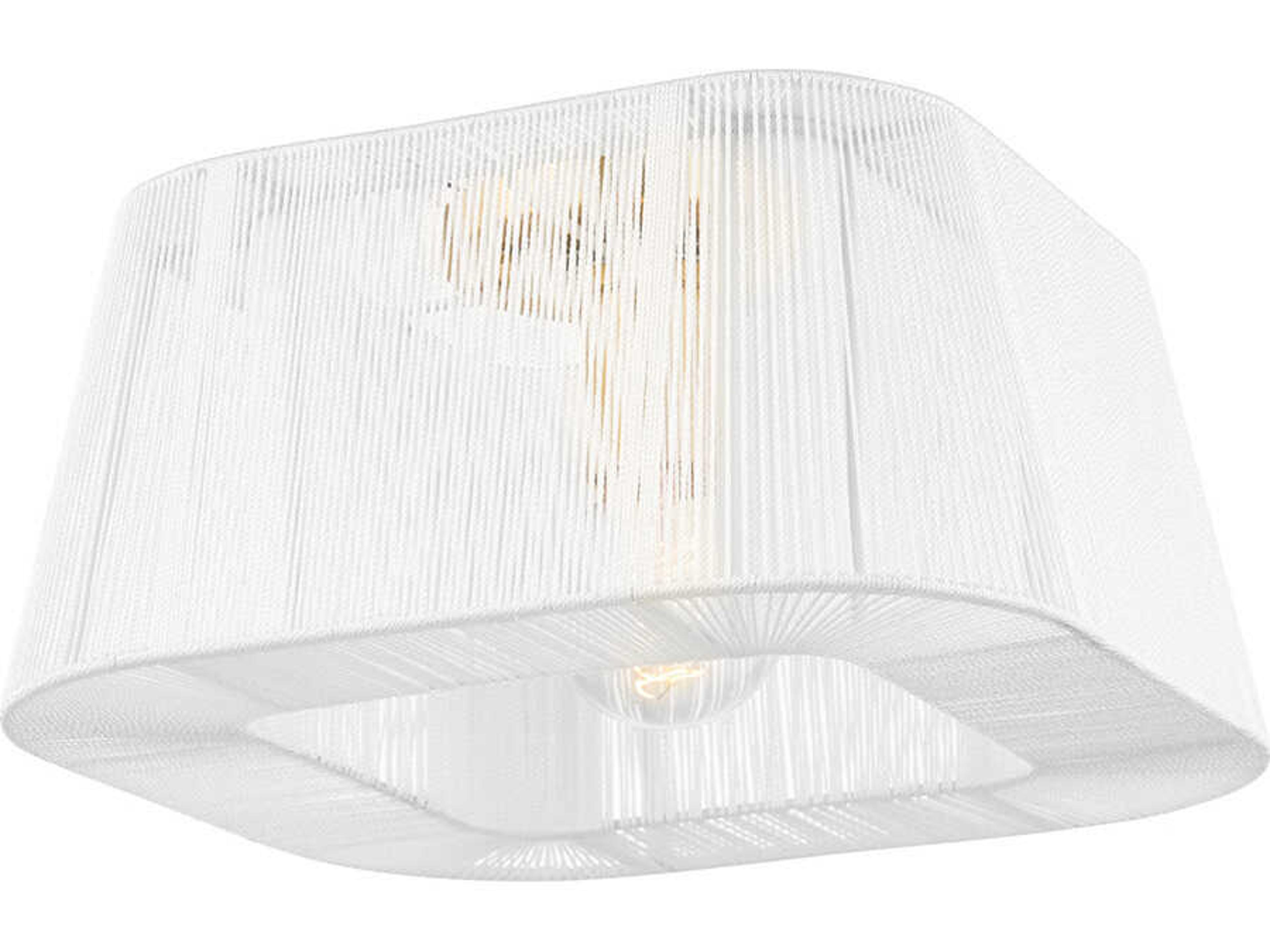 Verona Beach 1-Light Aged Brass Geometric Flush Mount