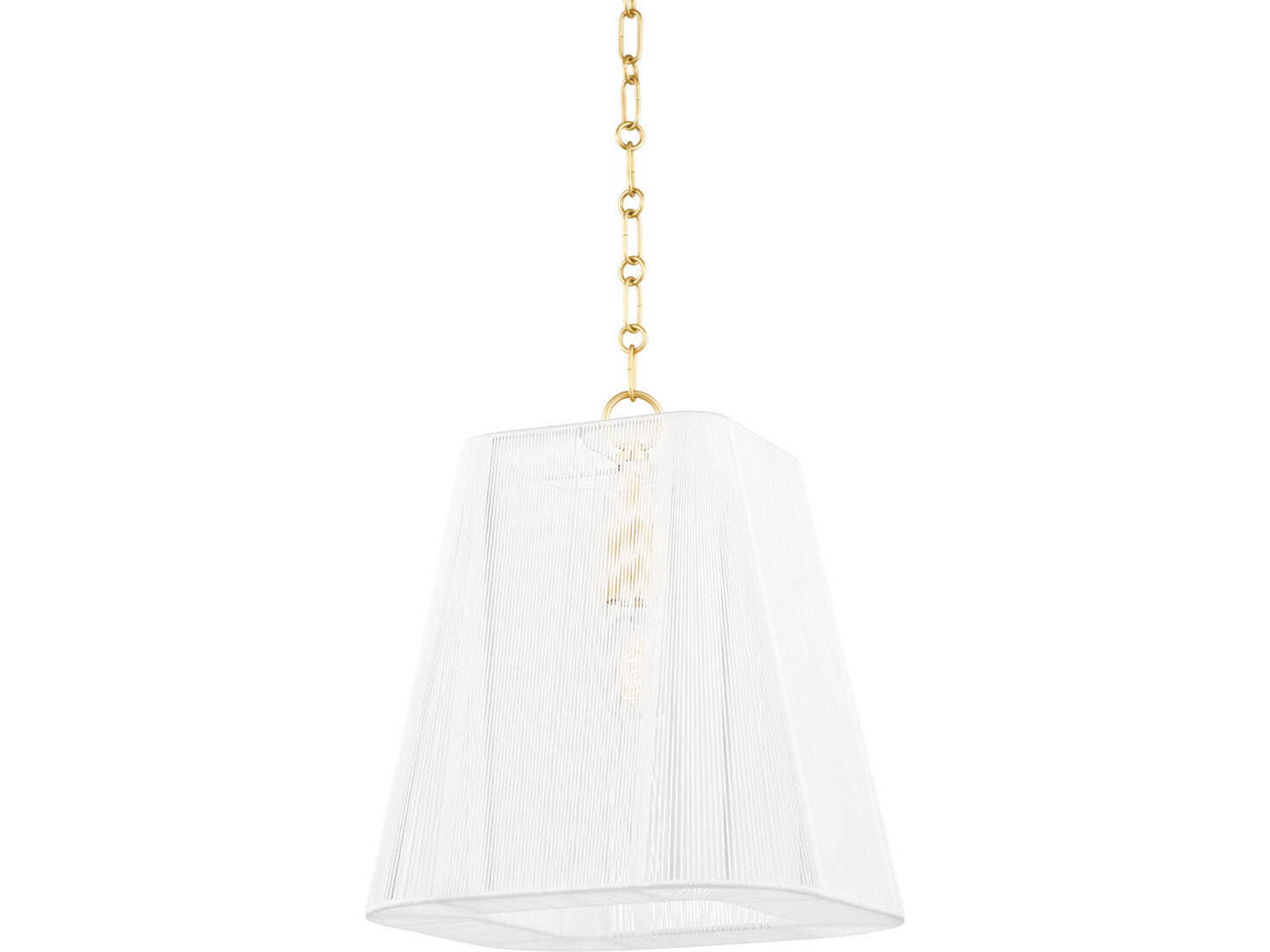 Verona Beach 1-Light Aged Brass Geometric Pendant
