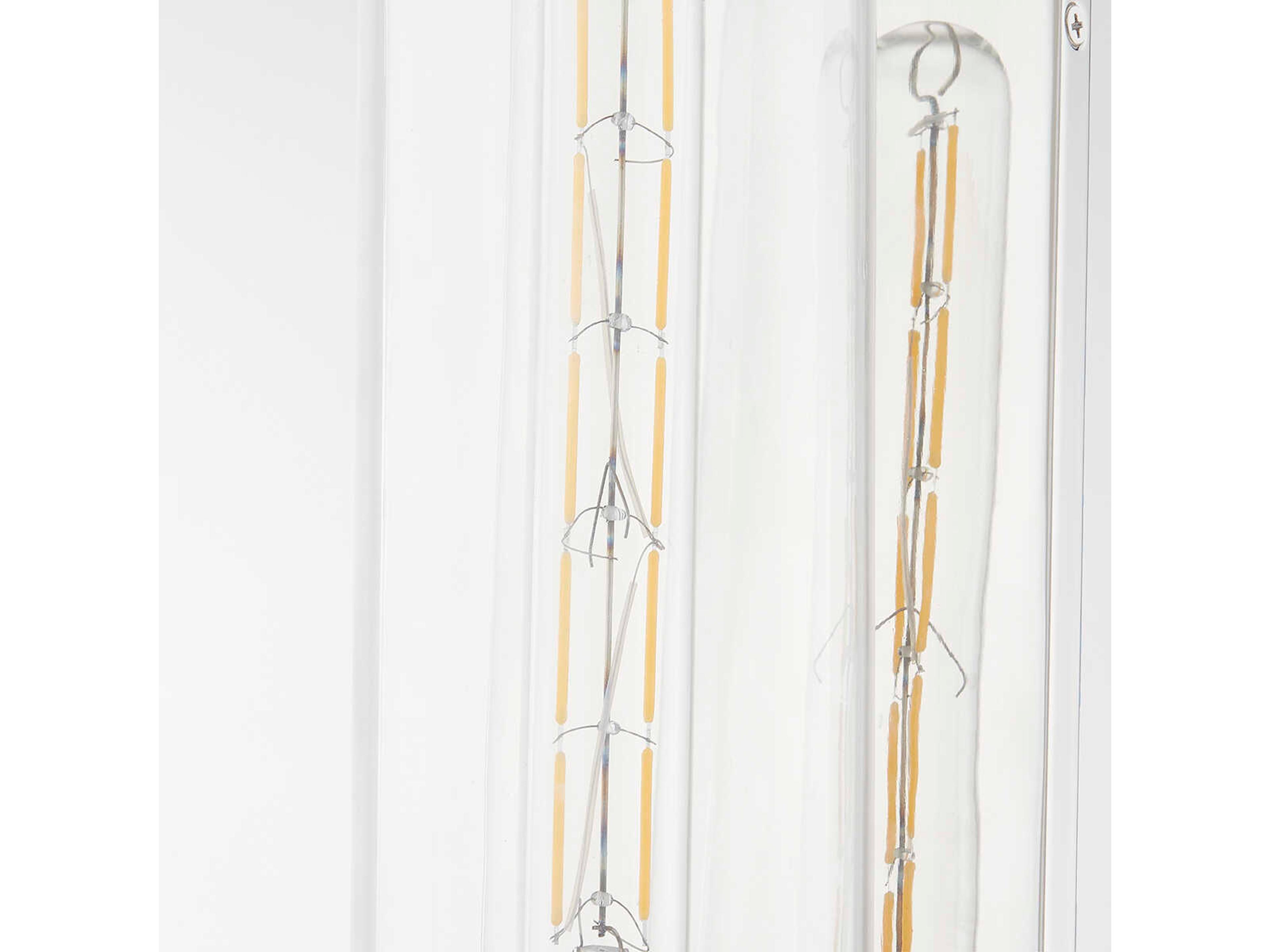 Hudson Valley Irwin 1-Light Polished Nickel Glass Wall Sconce