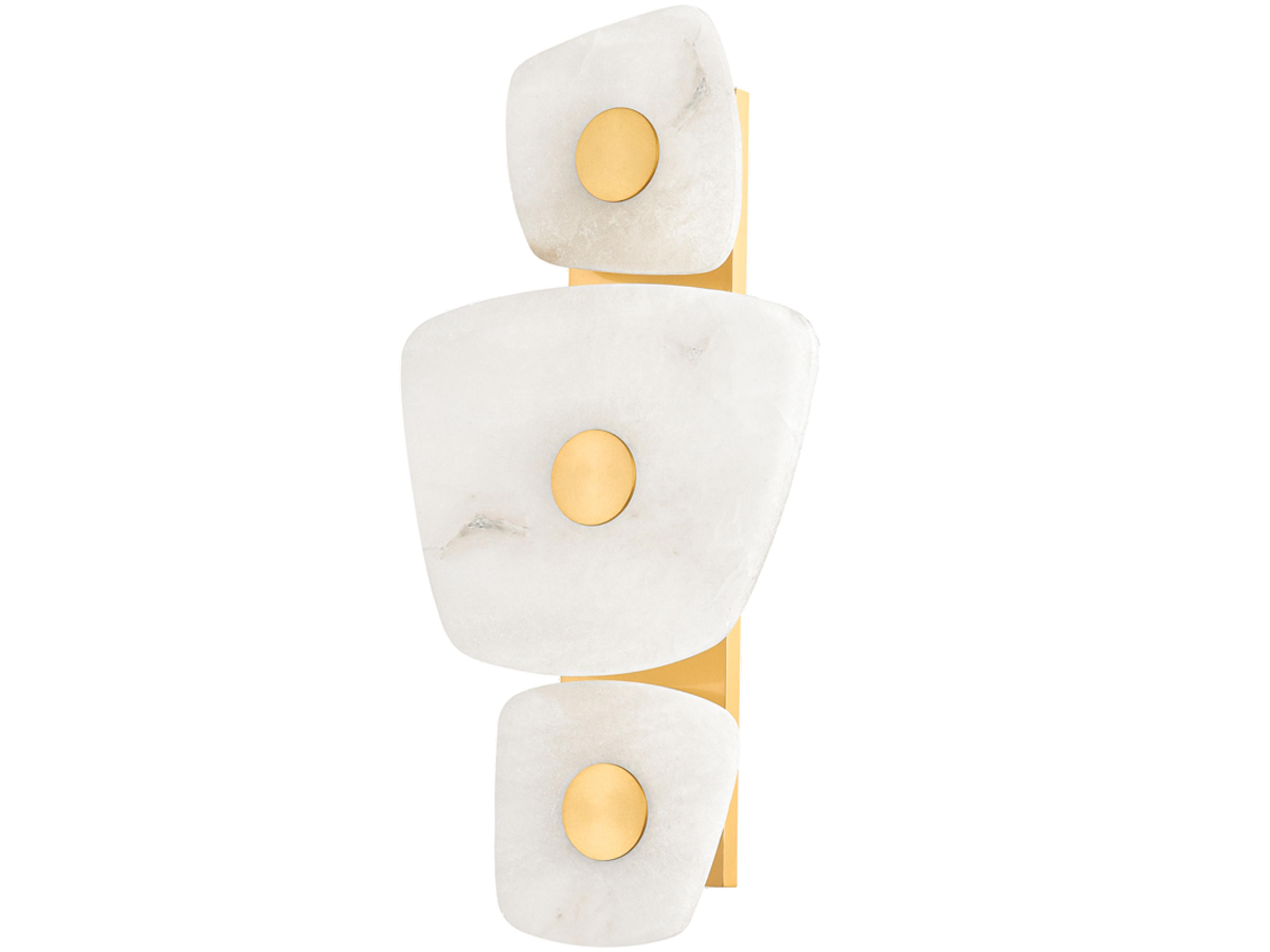 Holmdel 3-Light Aged Brass Wall Sconce