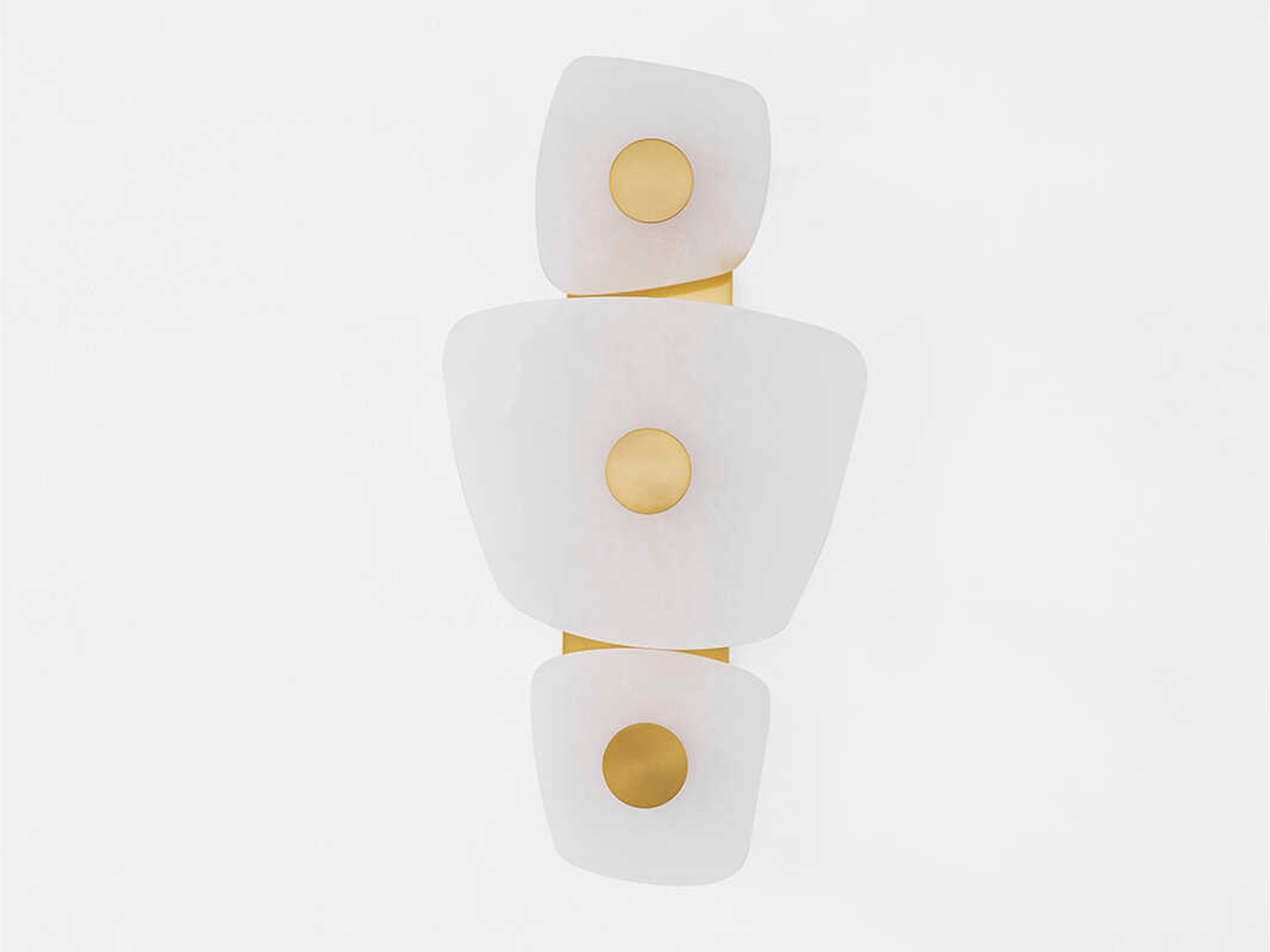 Hudson Valley Holmdel 3-Light Aged Brass Wall Sconce