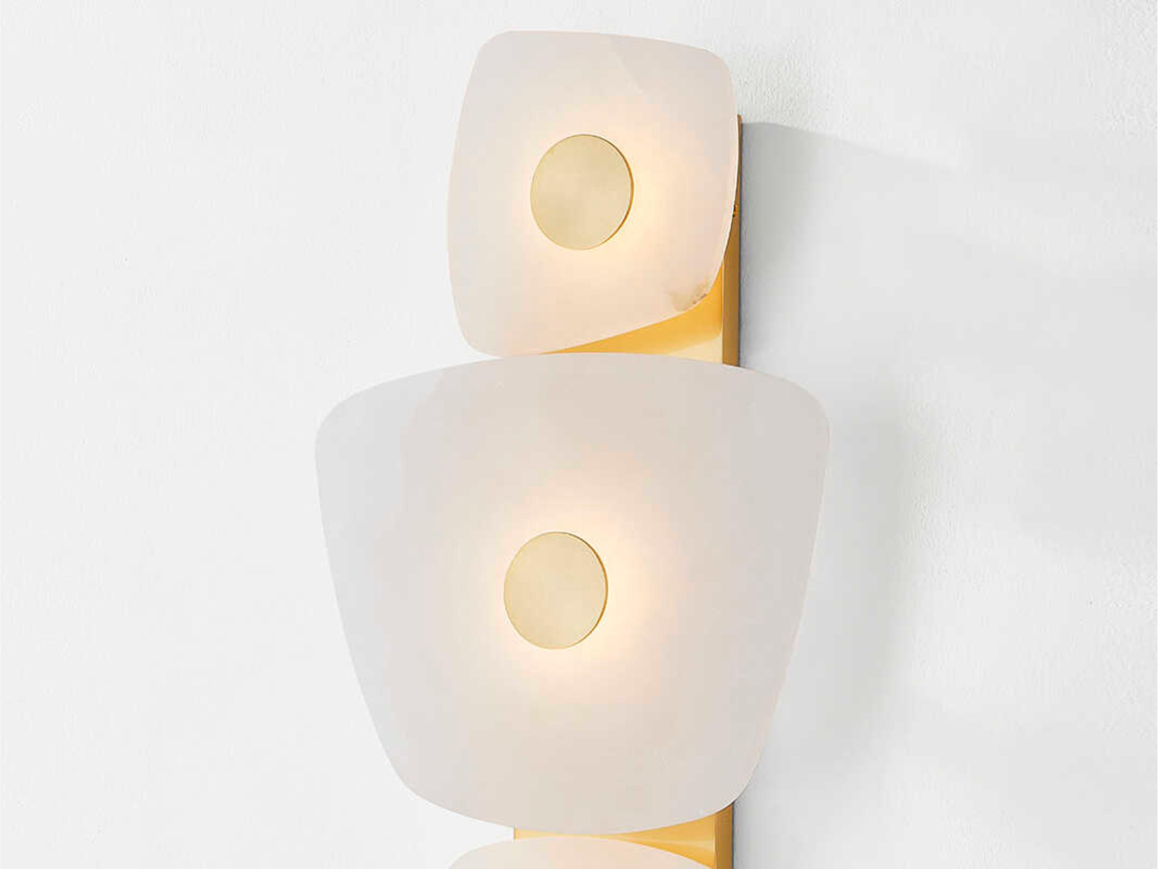 Hudson Valley Holmdel 3-Light Aged Brass Wall Sconce