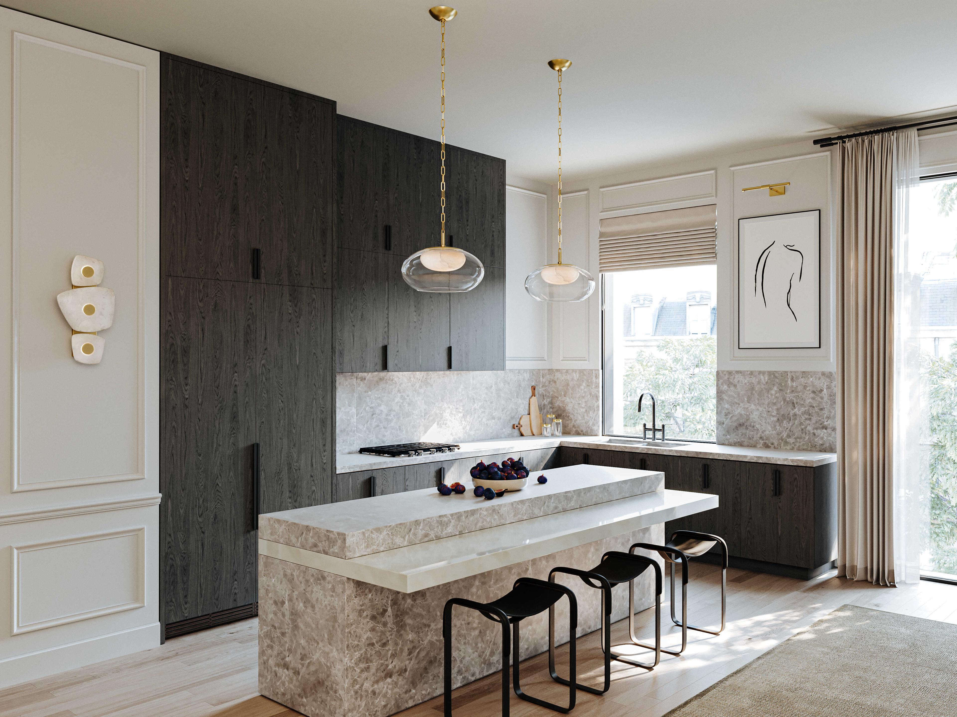 Hudson Valley Holmdel 3-Light Aged Brass Wall Sconce