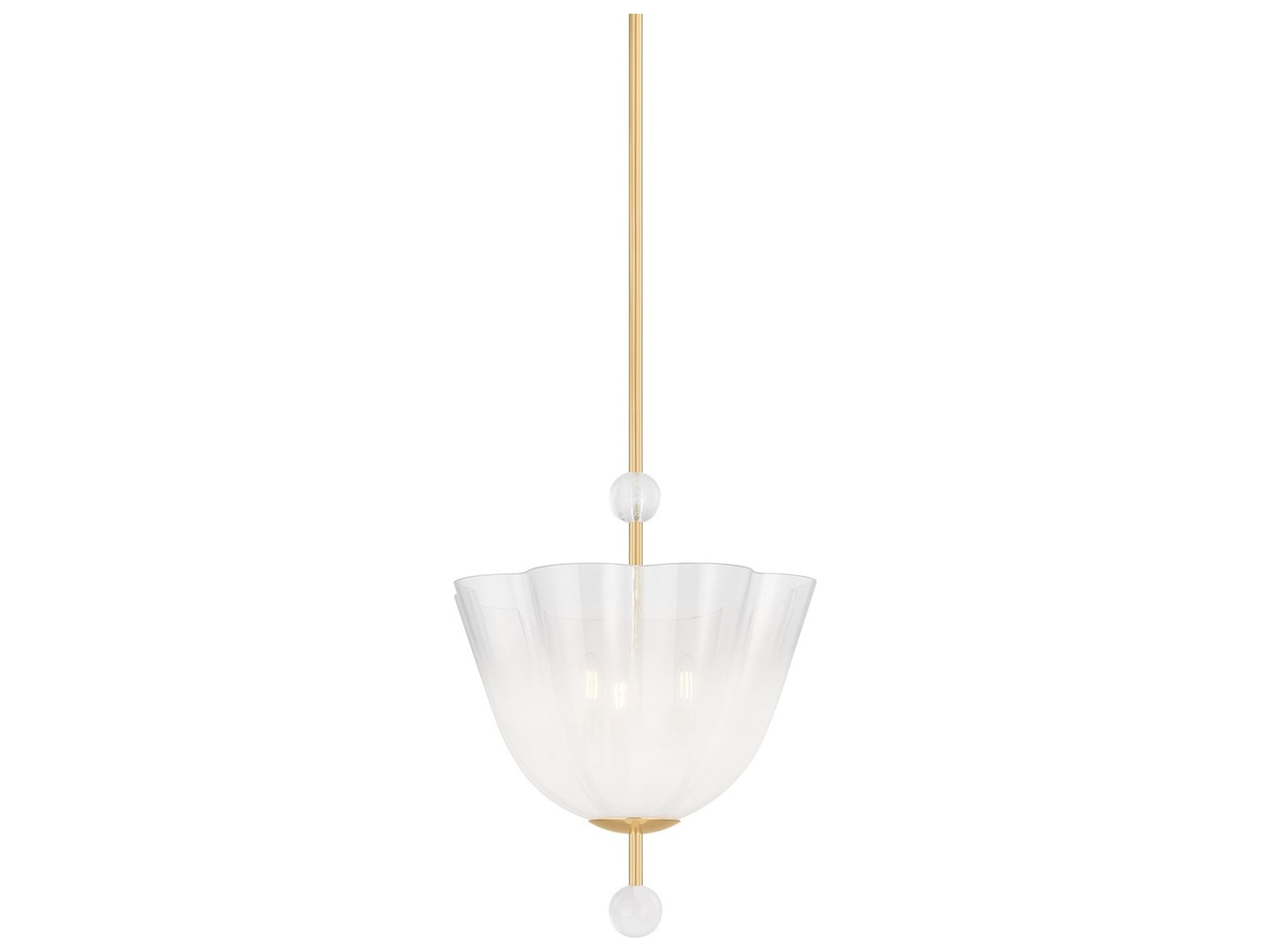 Cambria Heights 3-Light Aged Brass Pendant