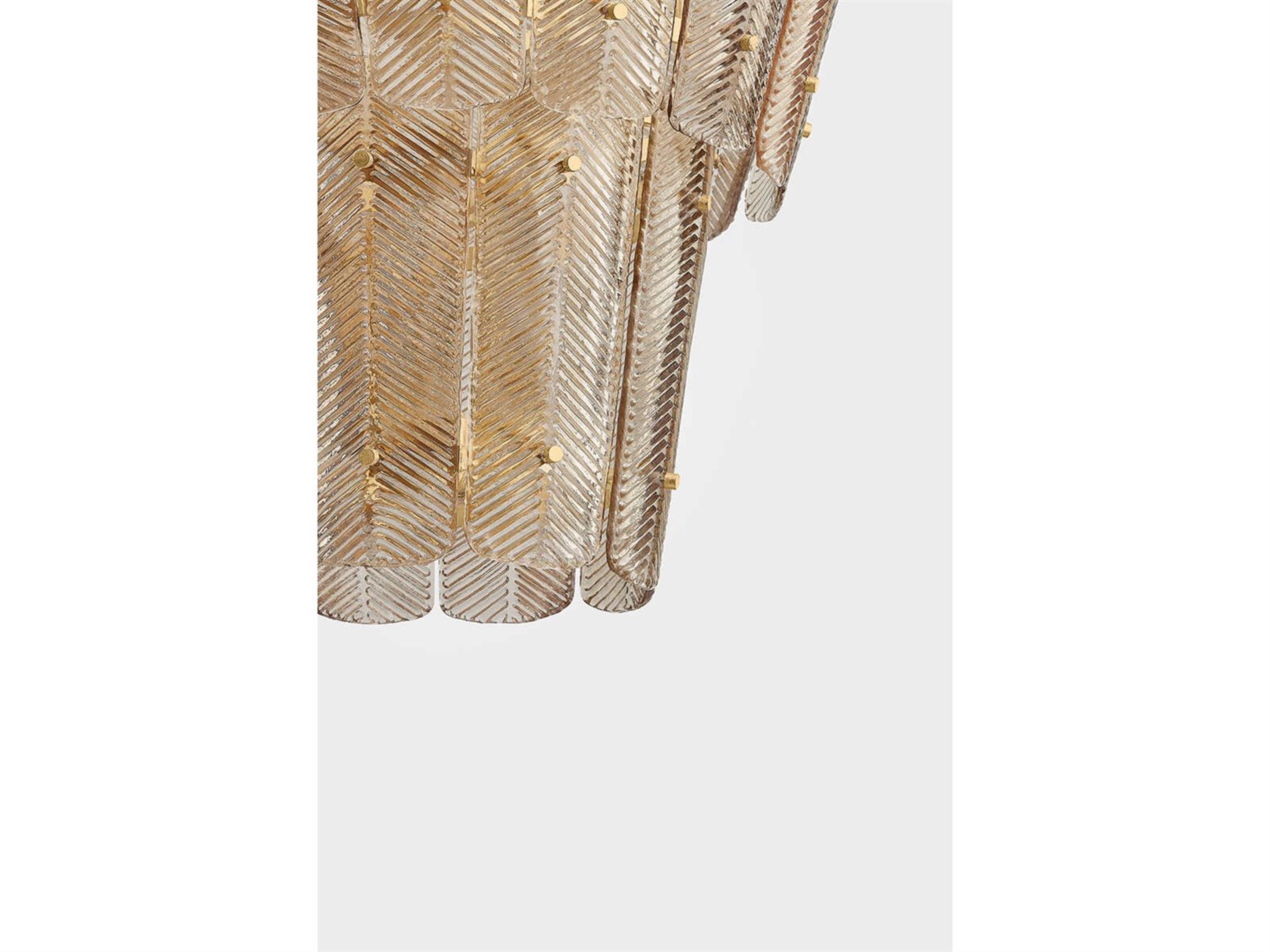 Hudson Valley Cassian 10-Light Vintage Gold Leaf Bronze Tiered Chandelier