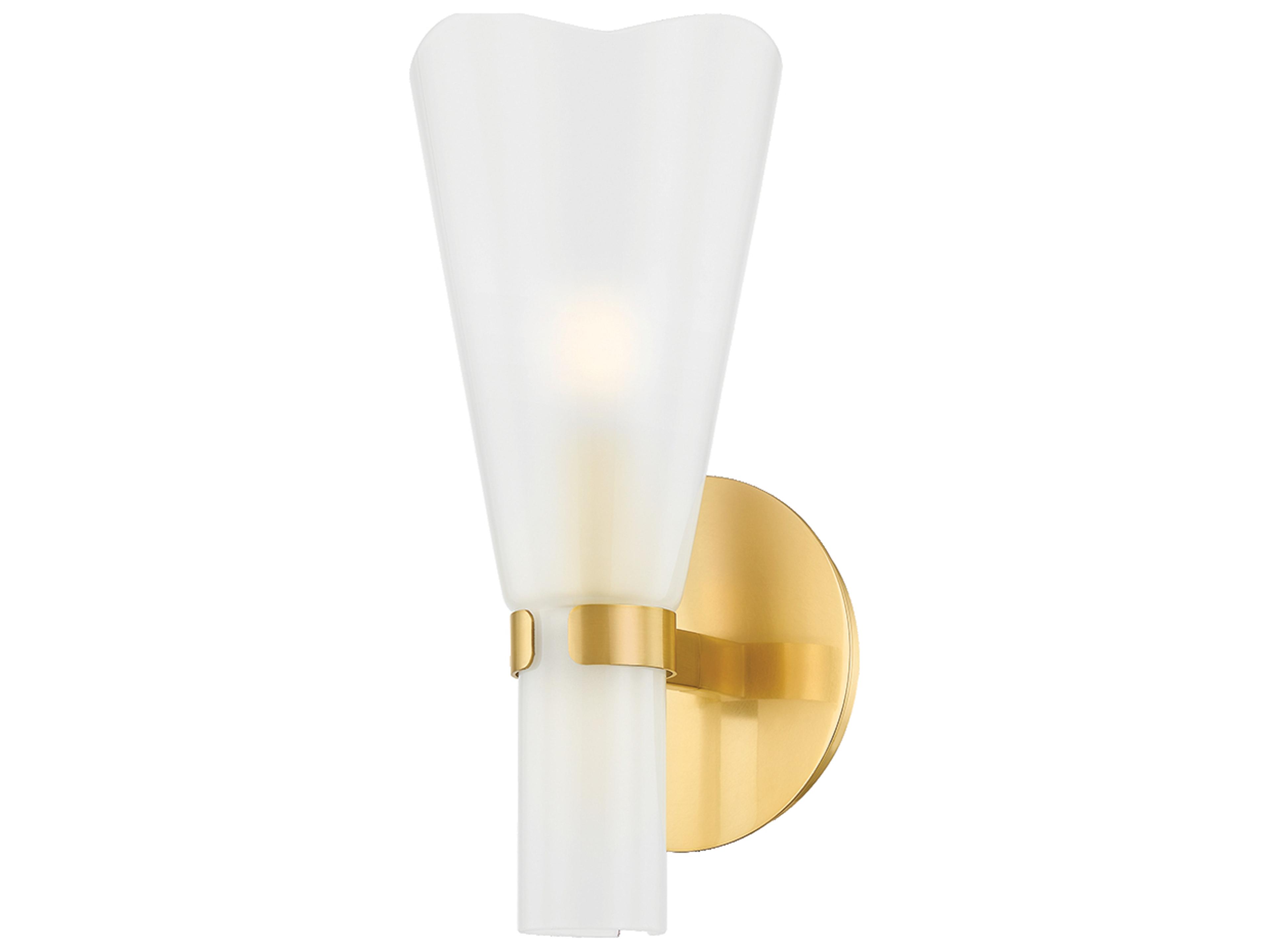Pine Island 1-Light Aged Brass Wall Sconce