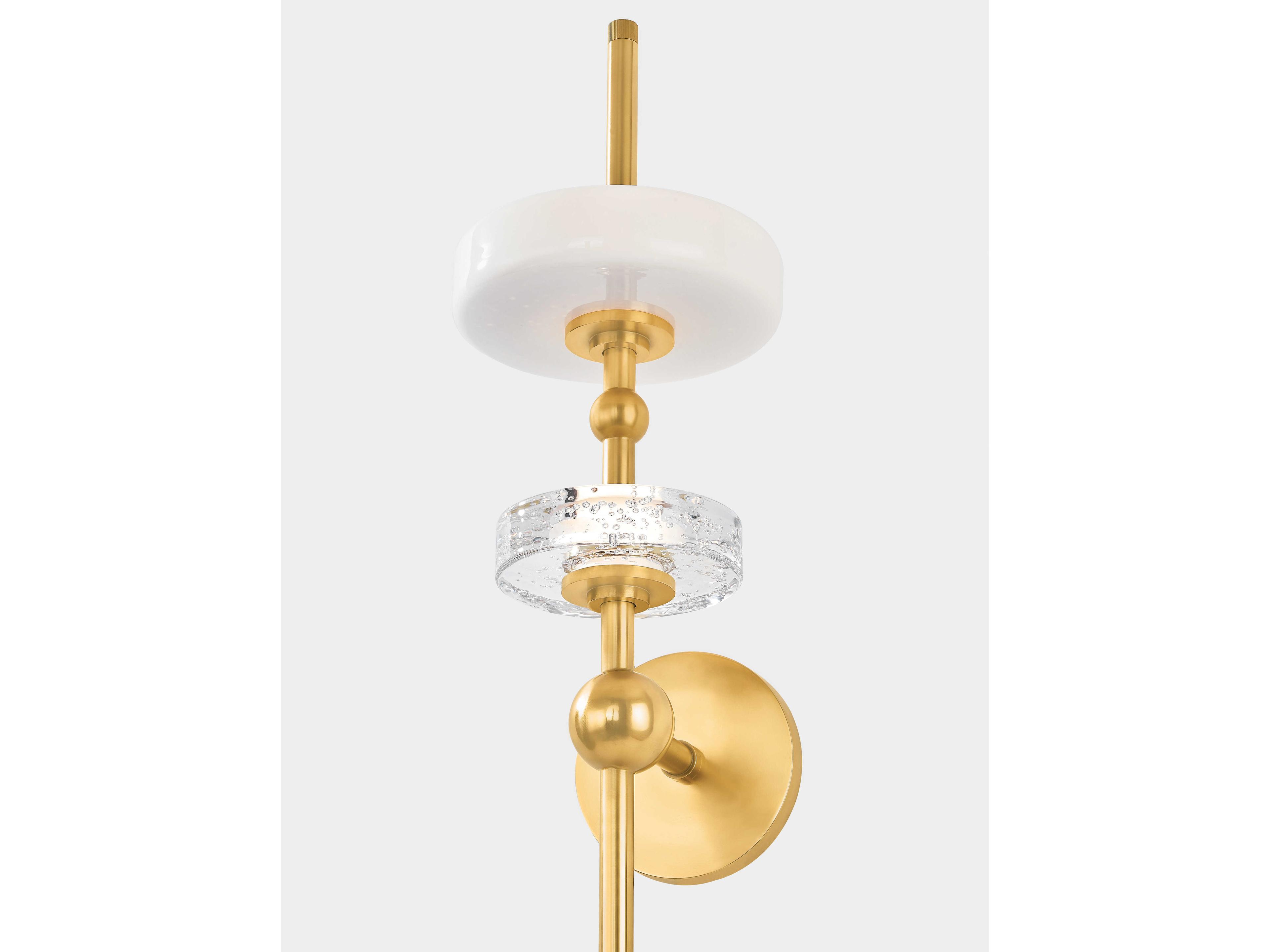 Hudson Valley Maynard 3-Light Aged Brass Wall Sconce