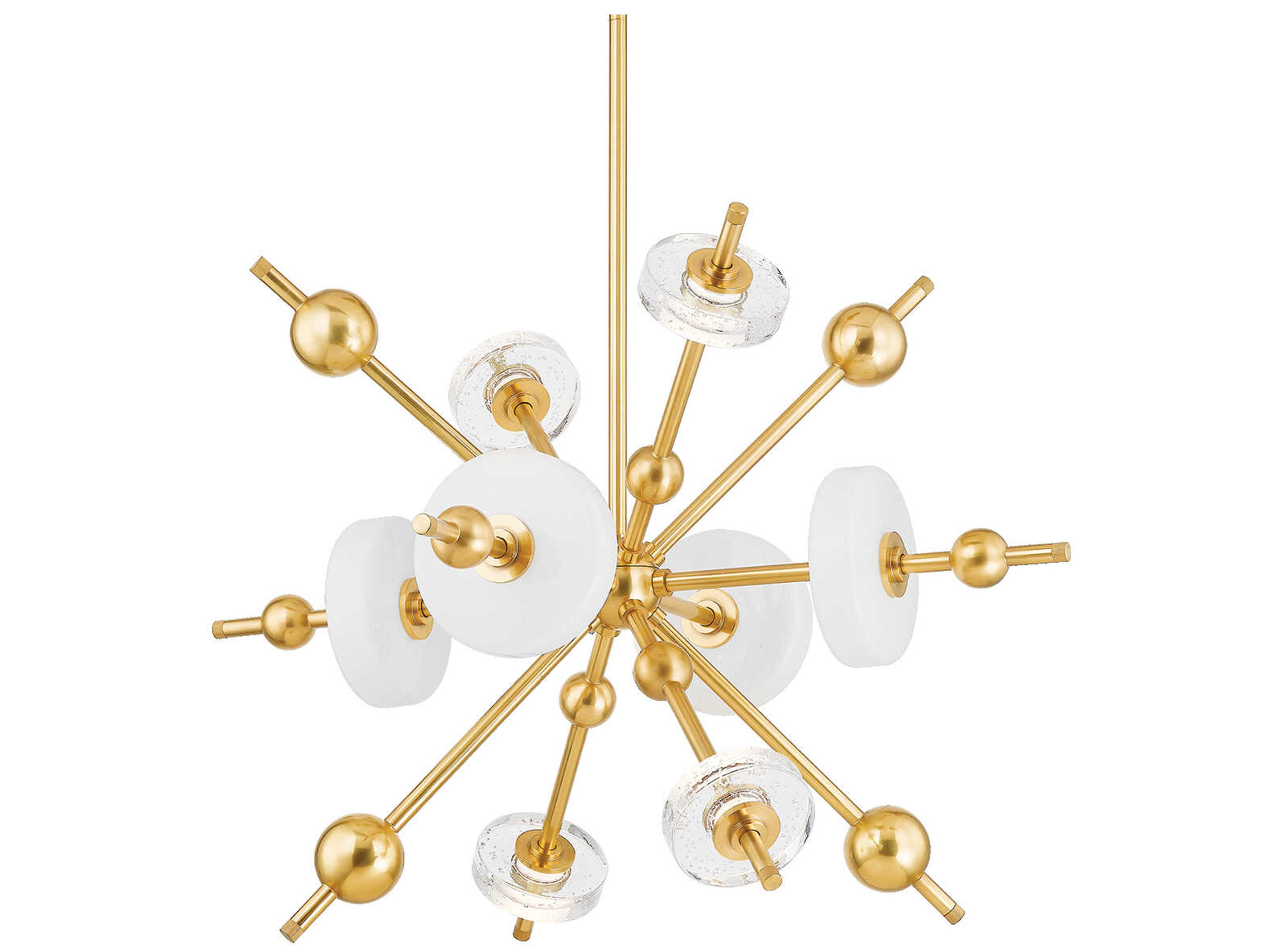 Maynard 8-Light Aged Brass Sputnik Pendant