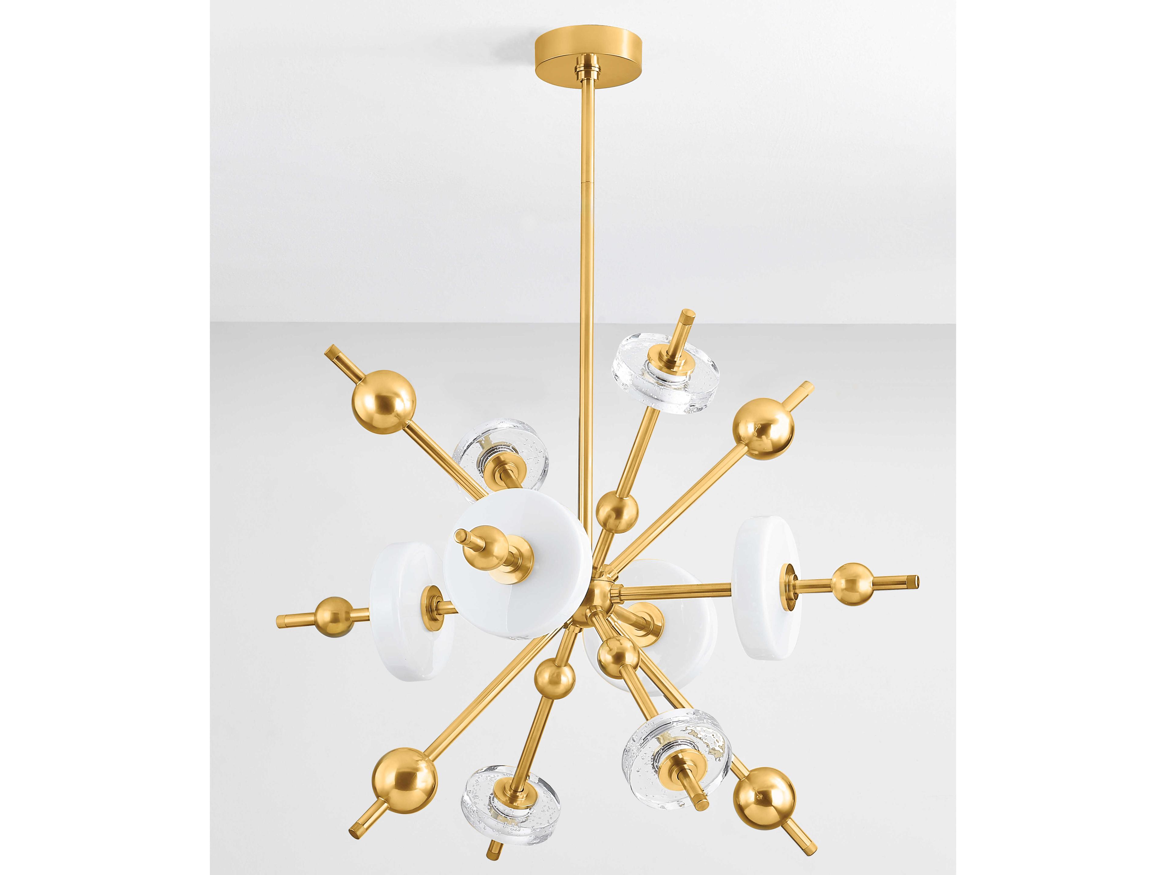 Hudson Valley Maynard 8-Light Aged Brass Sputnik Pendant