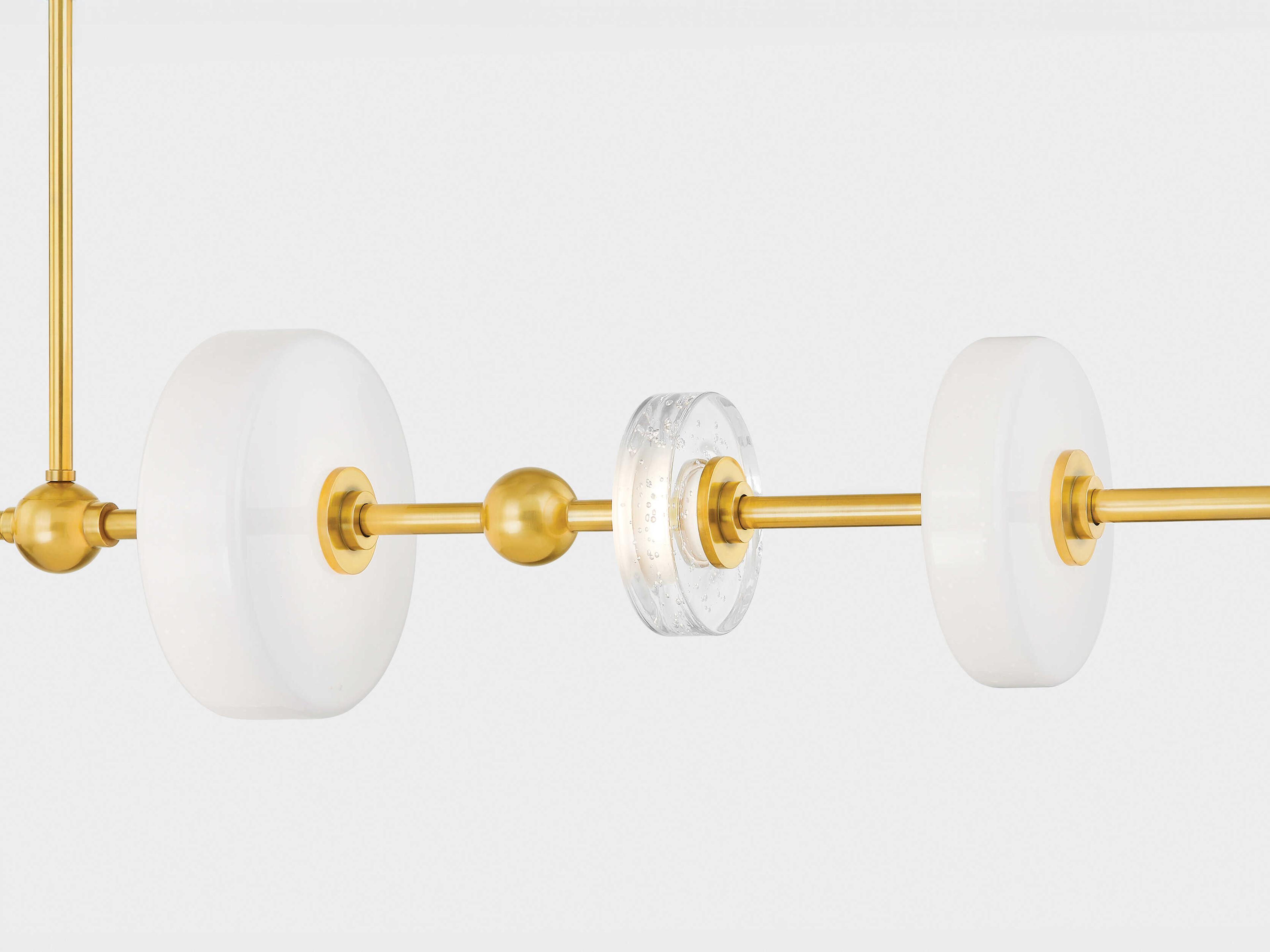 Hudson Valley Maynard 6-Light Aged Brass Linear Island Pendant