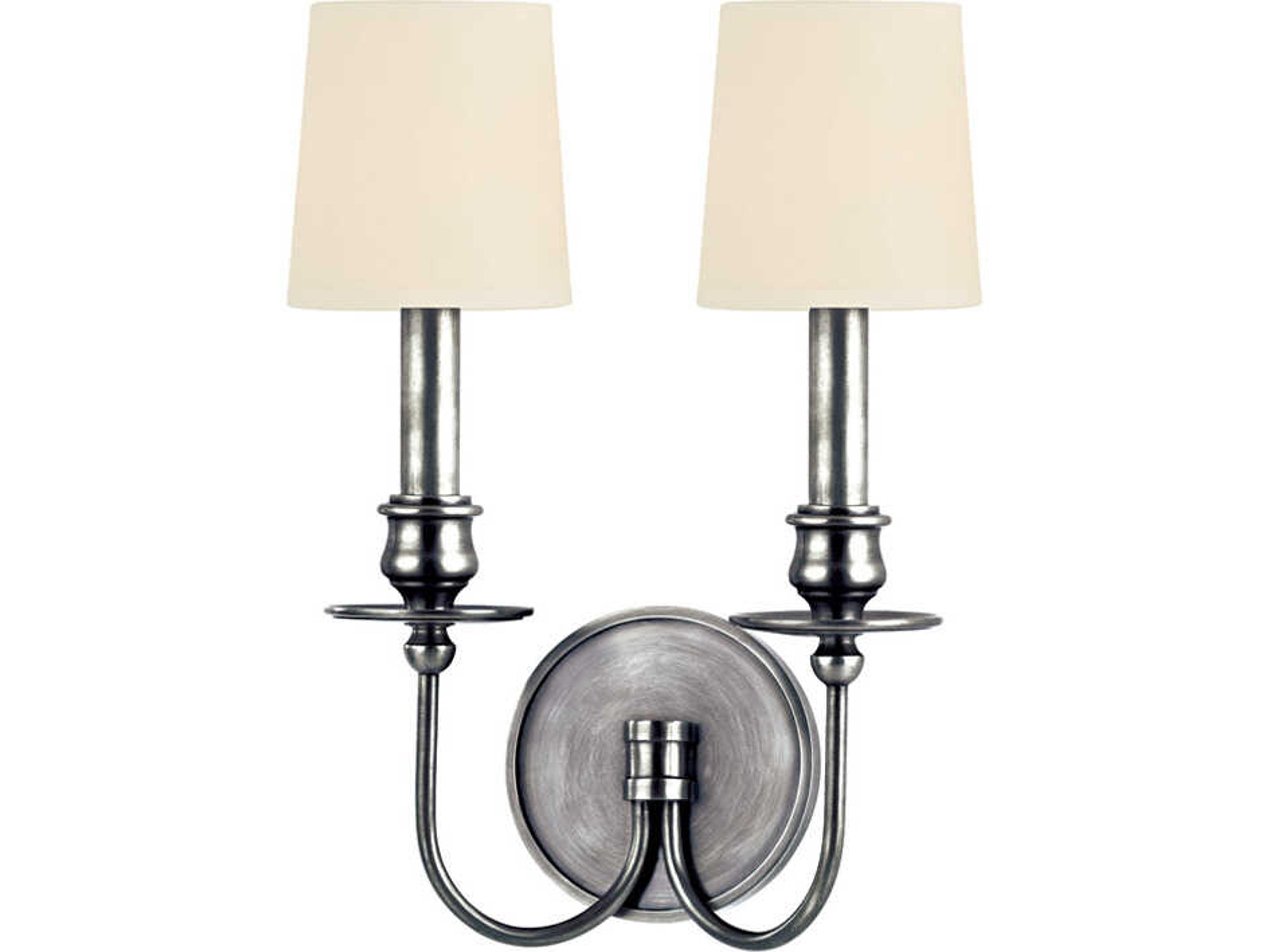 Cohasset 2-Light Polished Nickel Traditional Wall Sconce