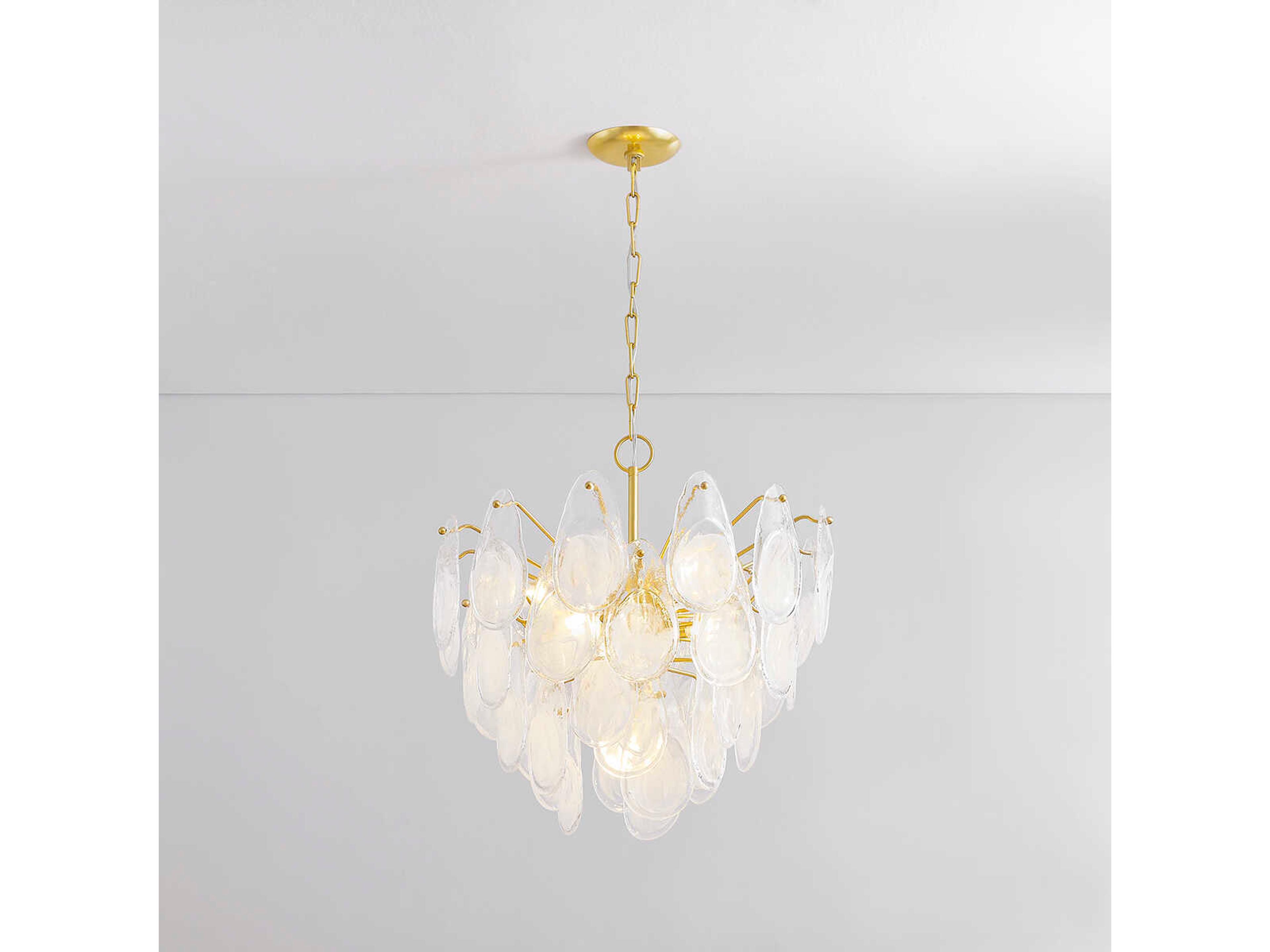 Hudson Valley Darcia 7-Light Aged Brass Chandelier