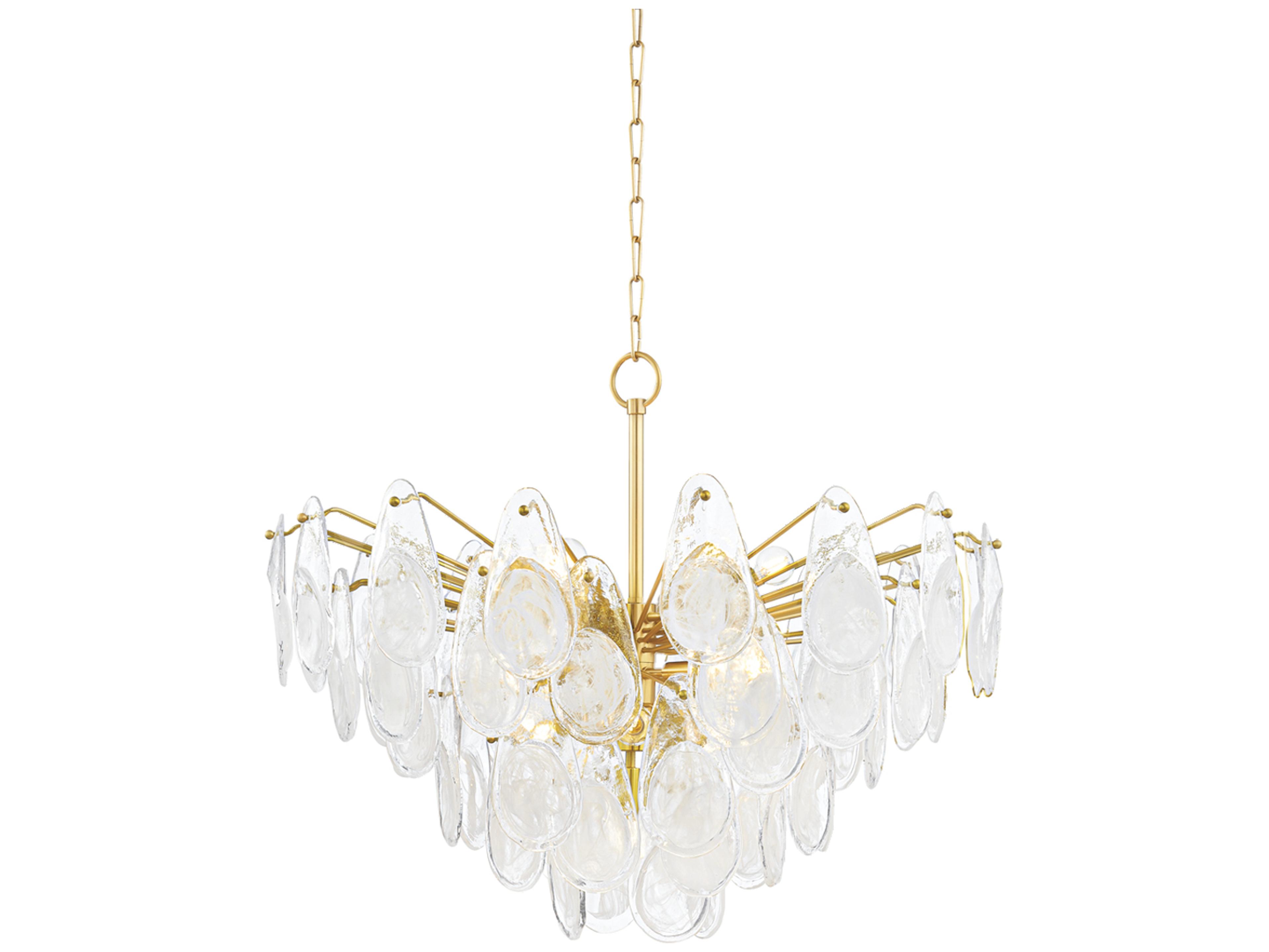 Darcia 15-Light Aged Brass Chandelier