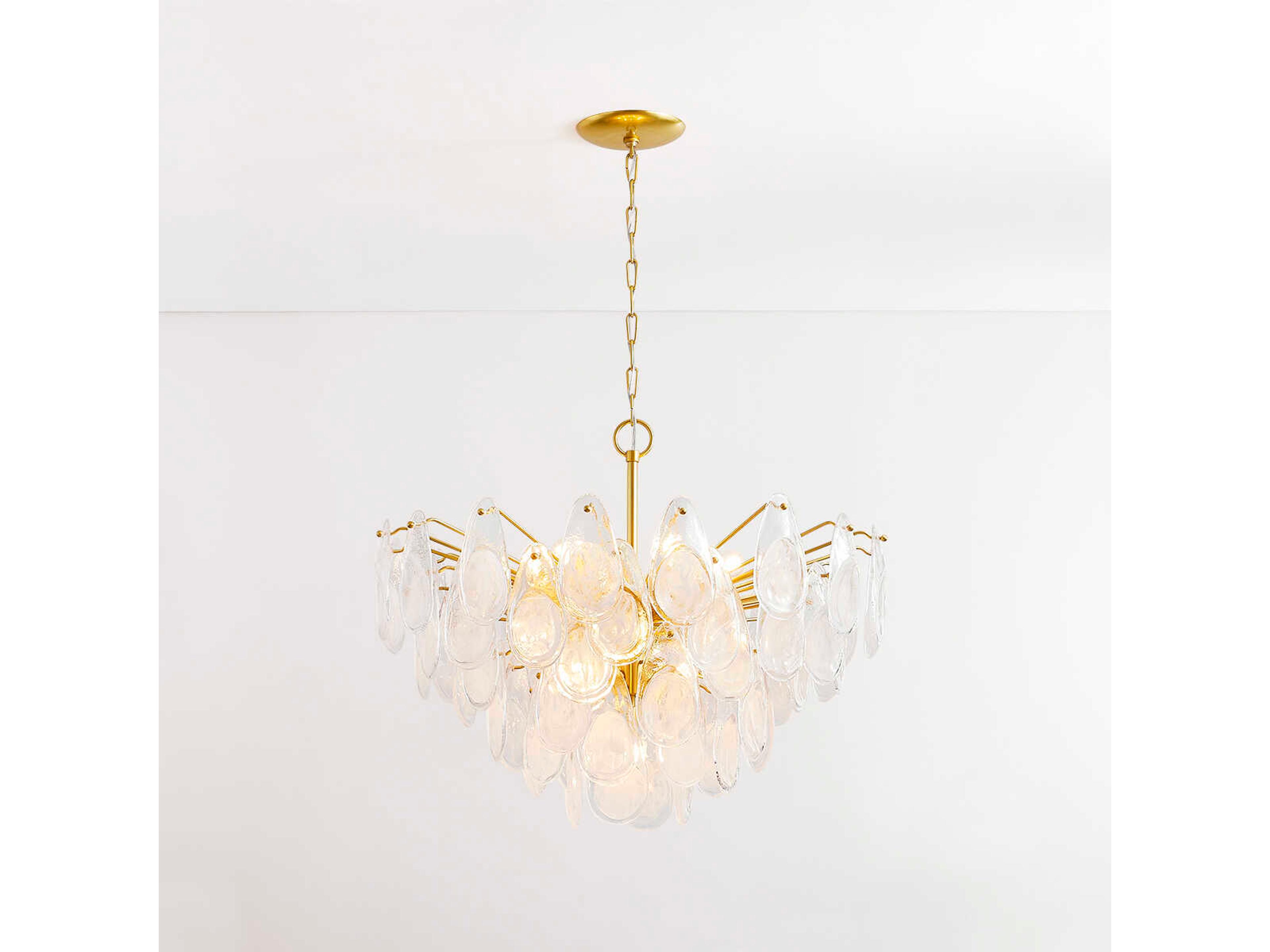 Hudson Valley Darcia 15-Light Aged Brass Chandelier