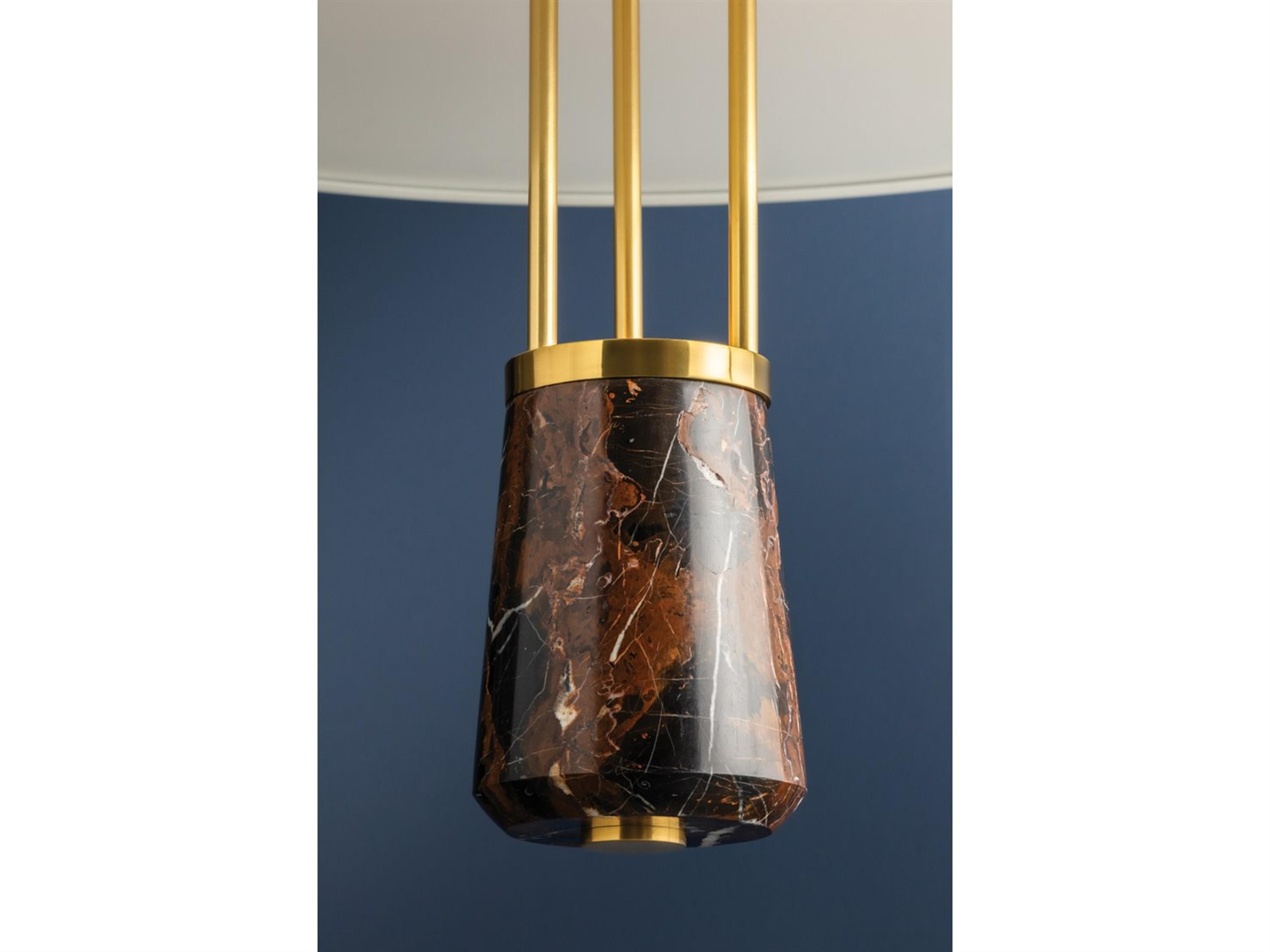 Hudson Valley Barnegat 1-Light Aged Brass Soft White Linear Pendant