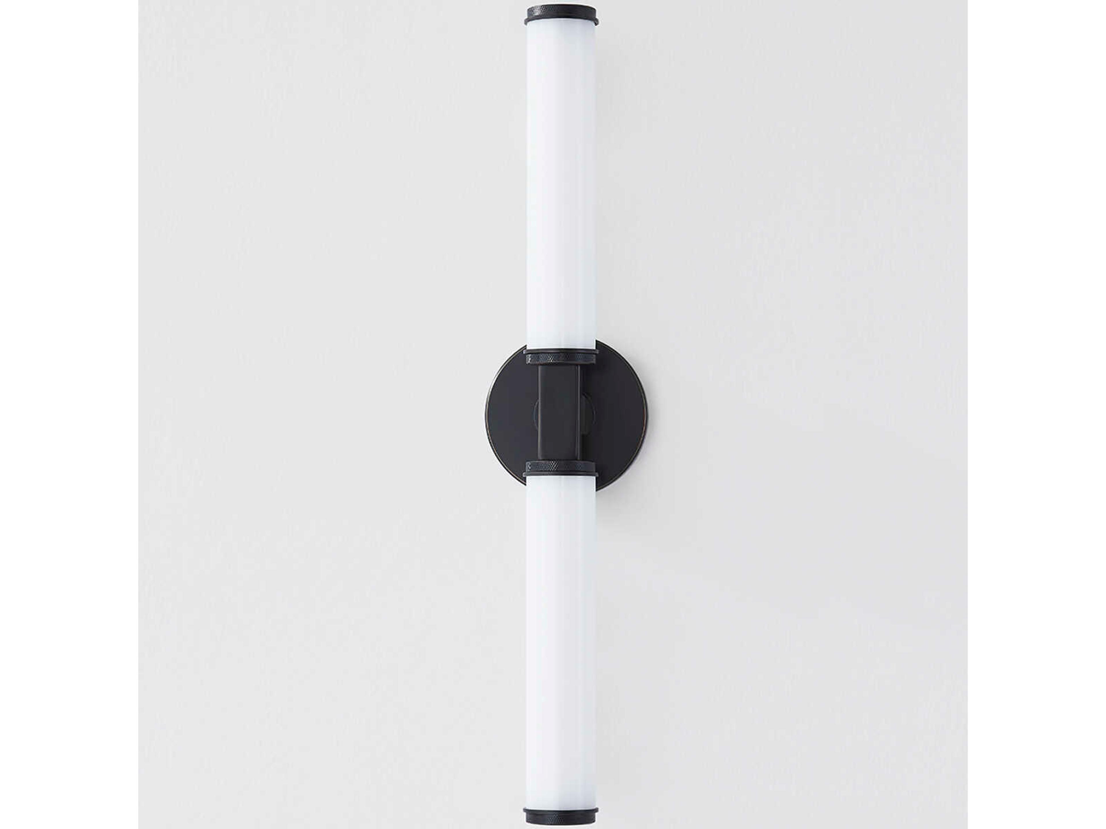 Hudson Valley Cromwell 2-Light Old Bronze Glass LED Wall Sconce