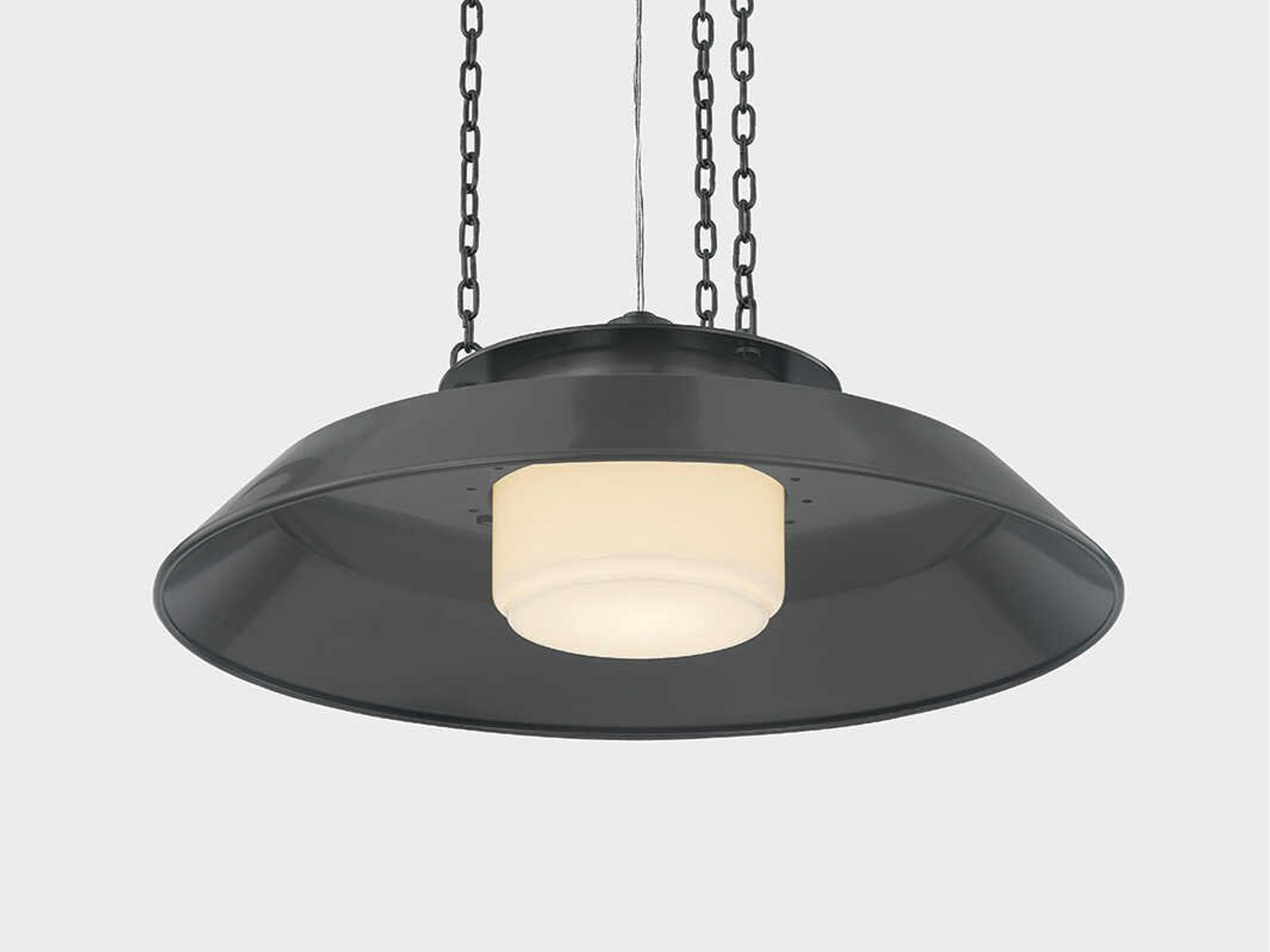 Hudson Valley Woodrow 1-Light Distressed Bronze Bowl Pendant