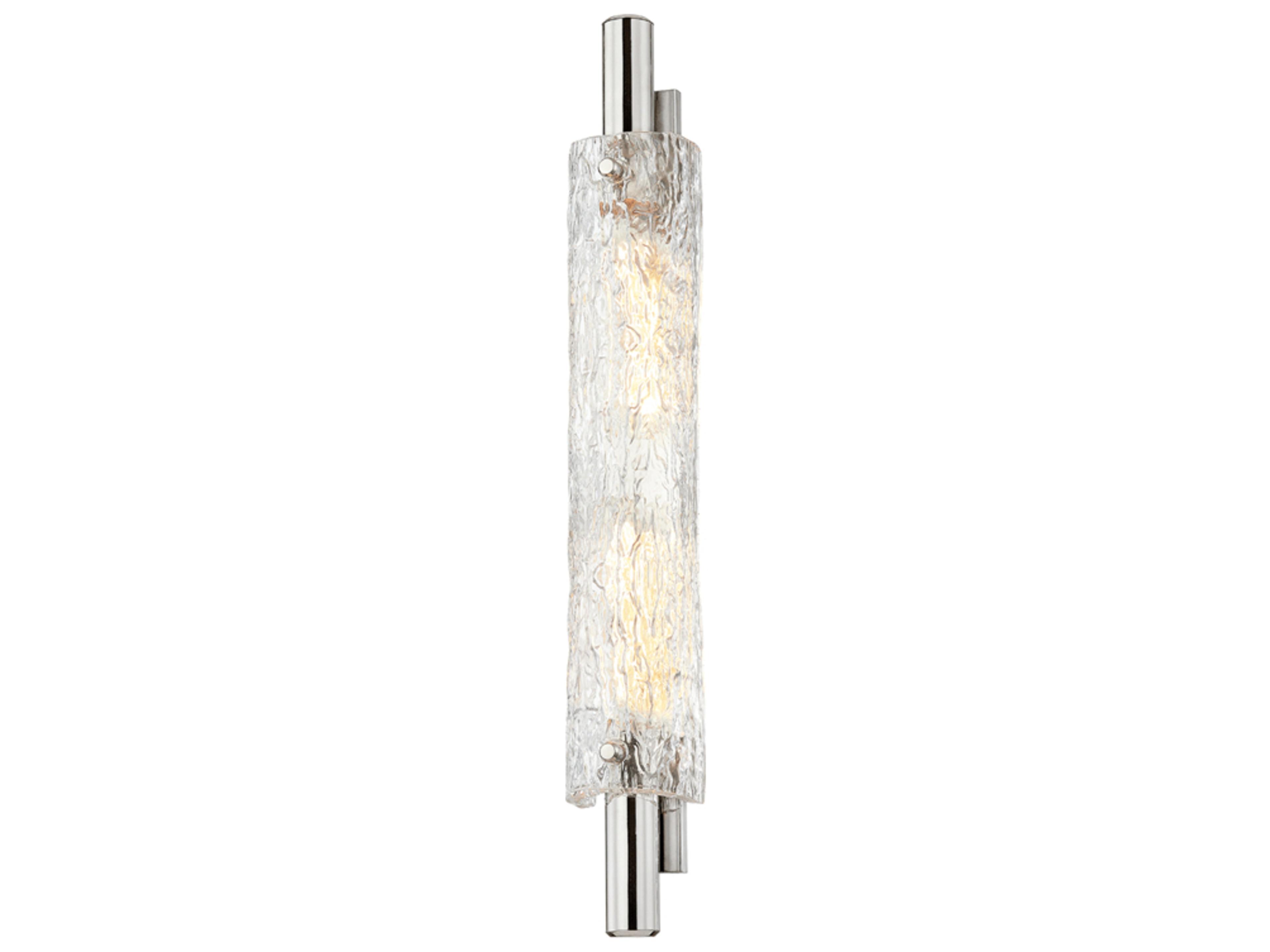 Harwich 2-Light Polished Nickel Glass Wall Sconce