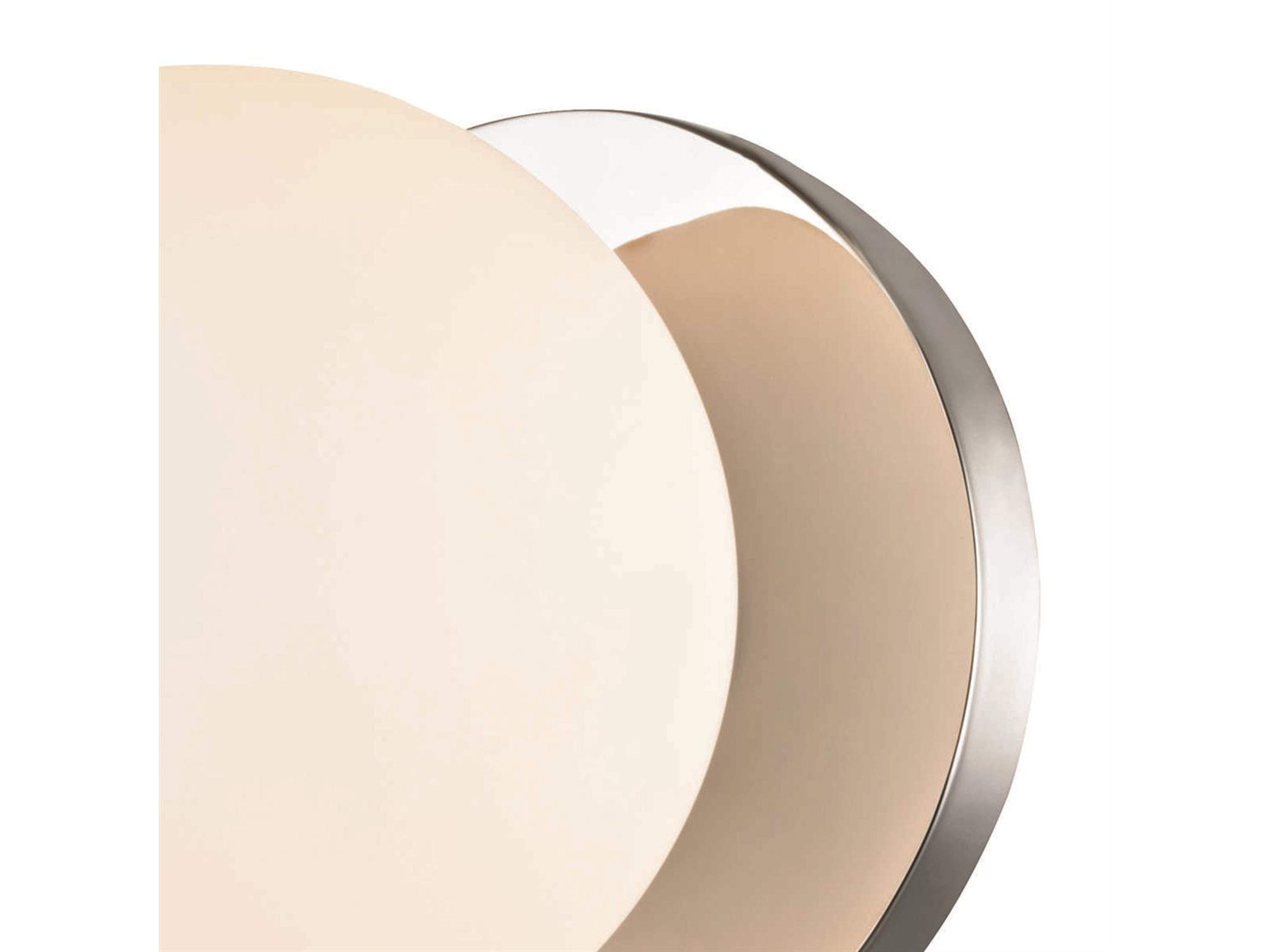 Hudson Valley Baird 1-Light Polished Chrome Off White Glass LED Wall Sconce