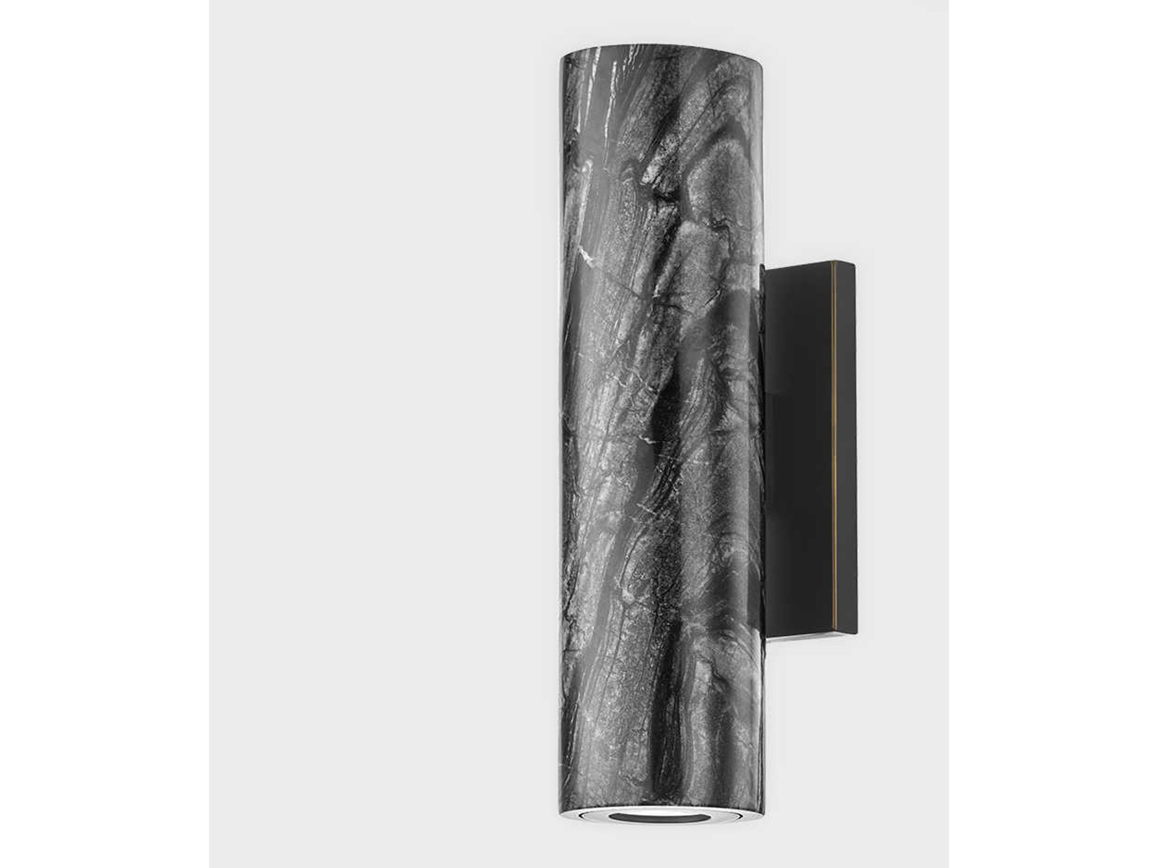 Hudson Valley Predock 2-Light Black Brass LED Wall Sconce