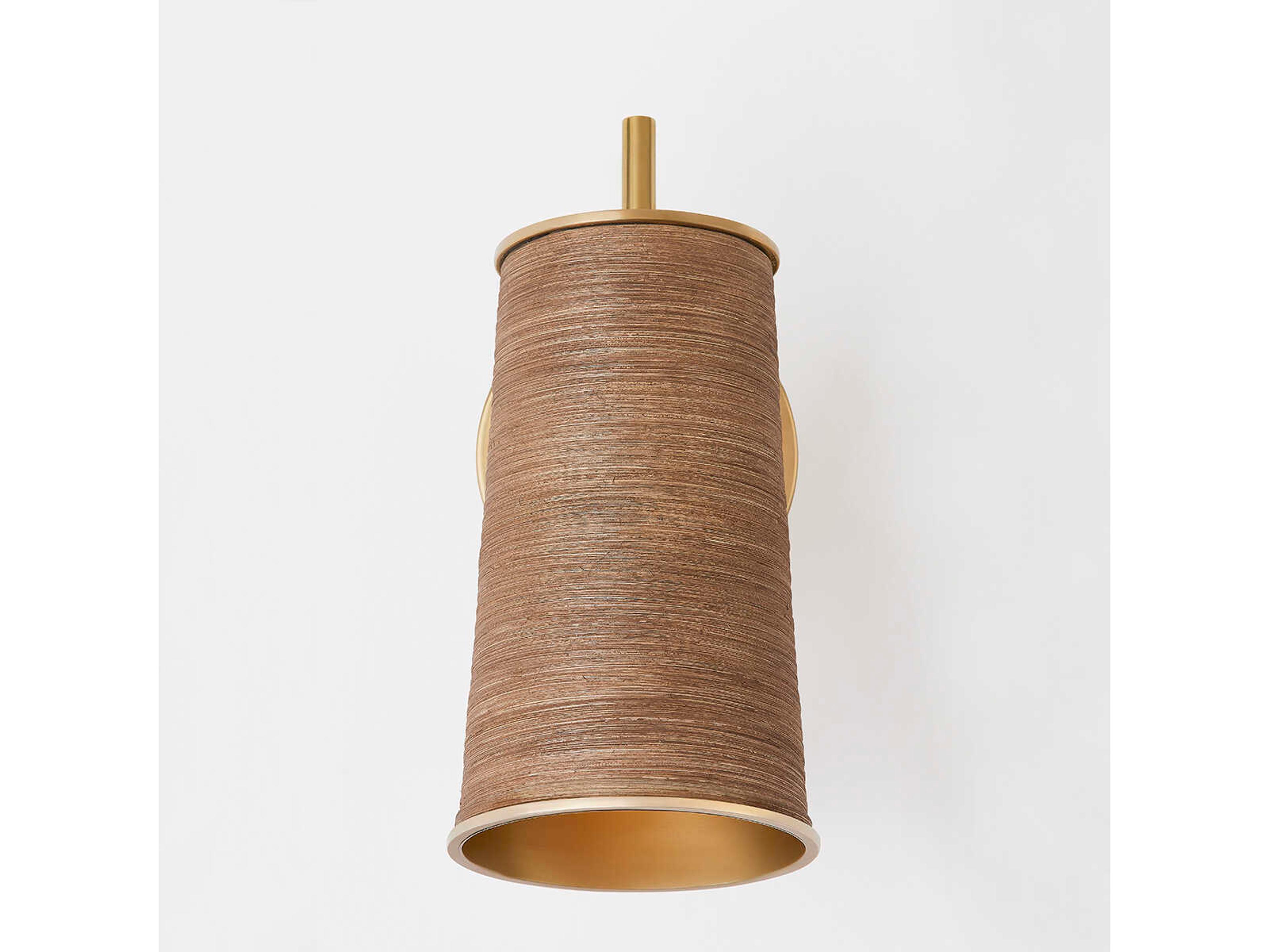 Hudson Valley Delran 1-Light Aged Brass Wall Sconce