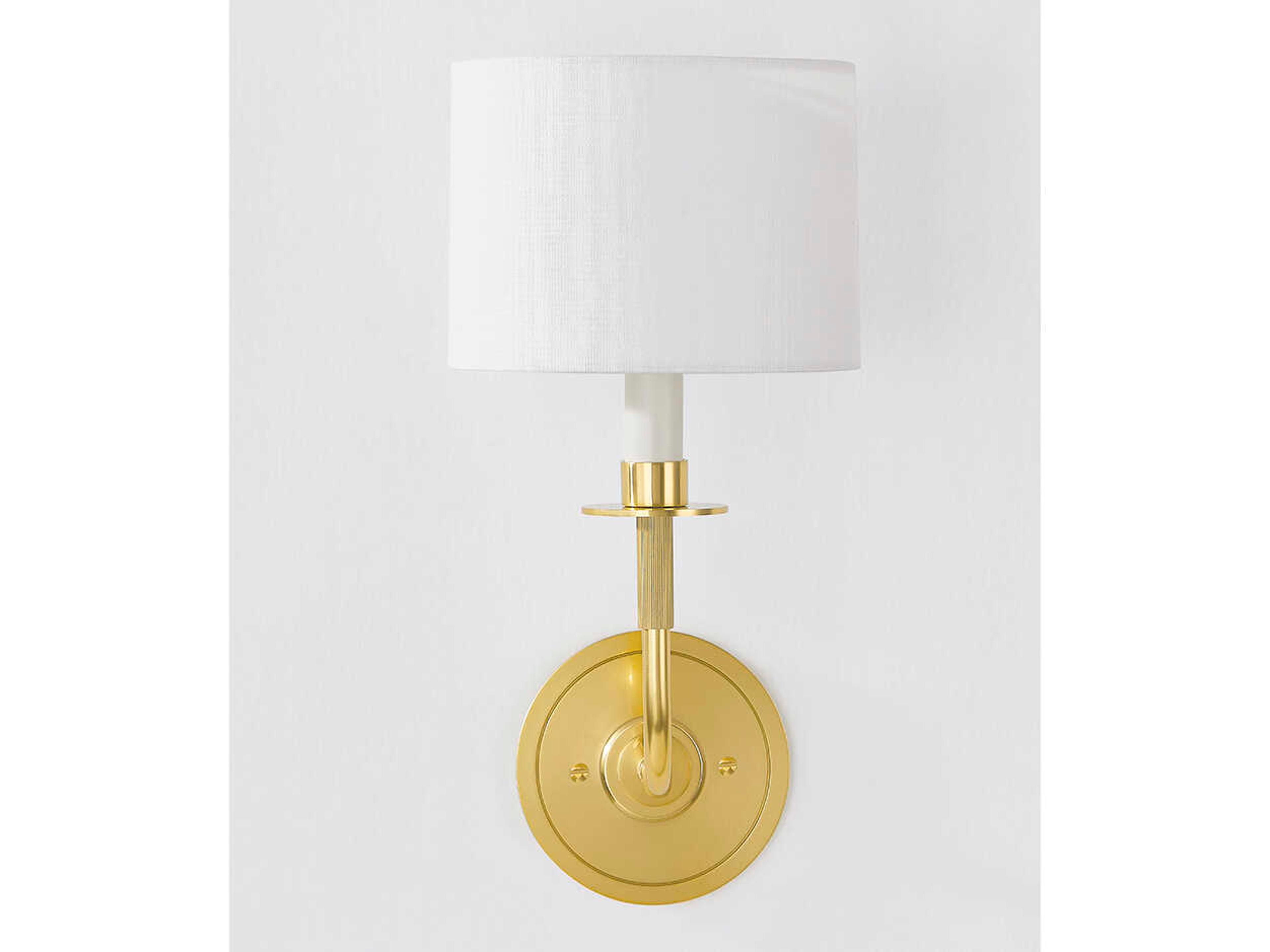Hudson Valley Paramus 1-Light Aged Brass Wall Sconce