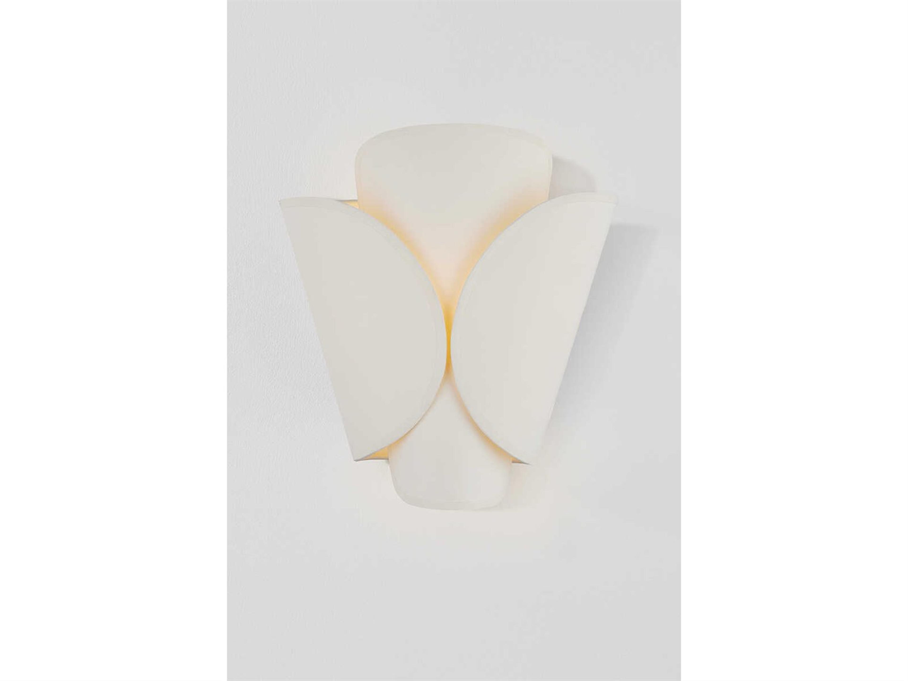 Hudson Valley Savoie 1-Light Off White Brass Wall Sconce