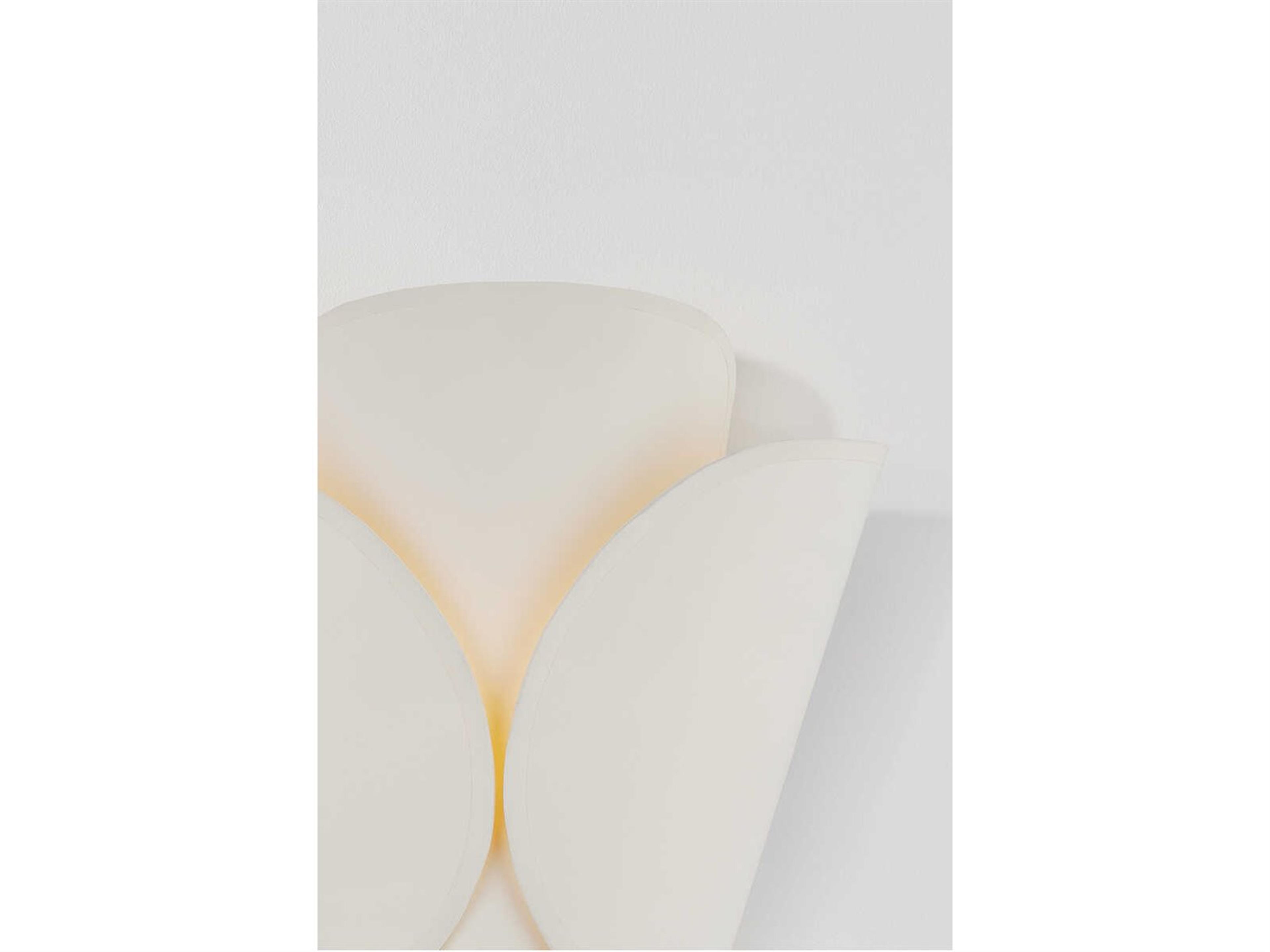 Hudson Valley Savoie 1-Light Off White Brass Wall Sconce