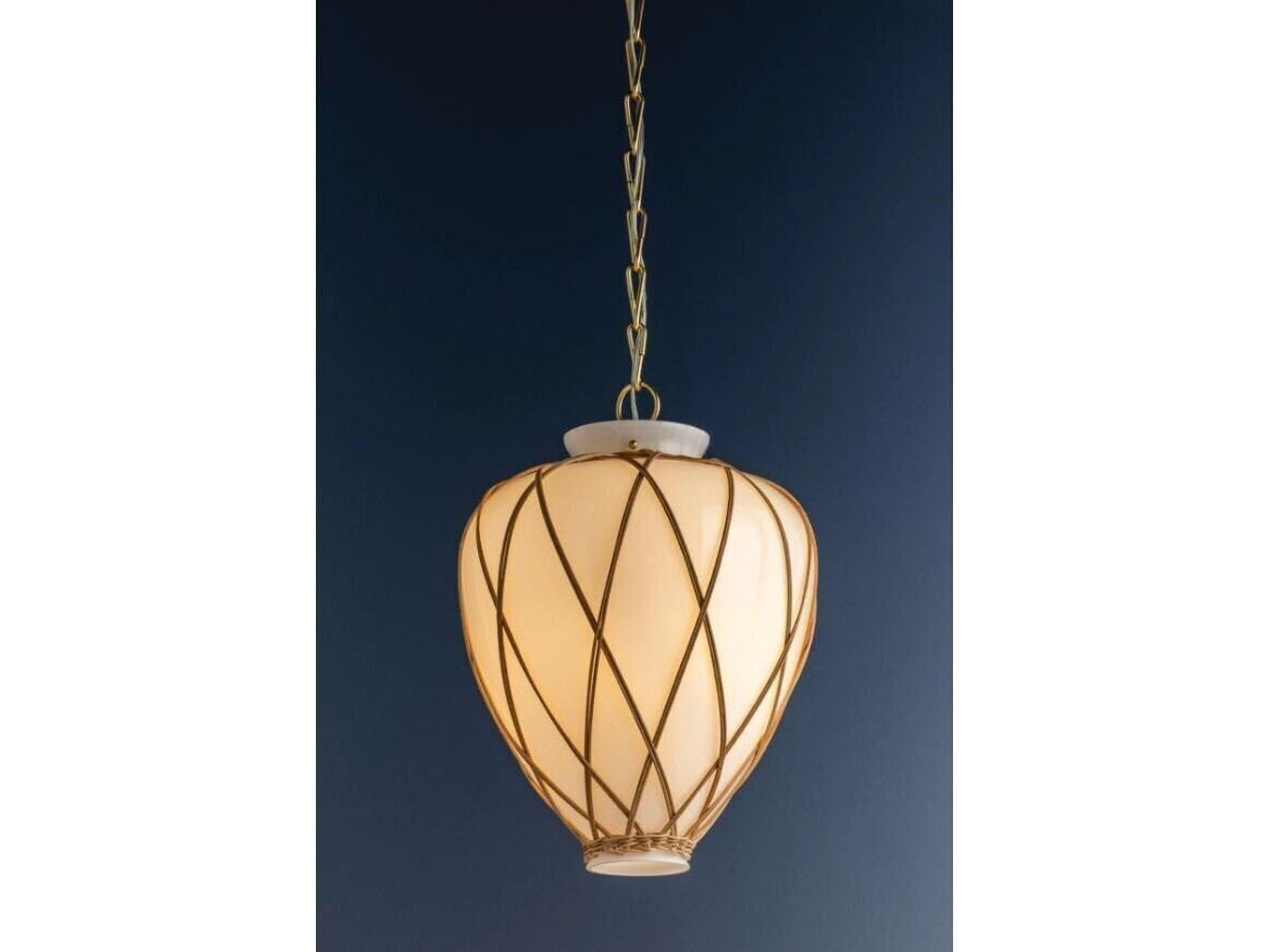 Hudson Valley Apple 1-Light Aged Brass Round Pendant