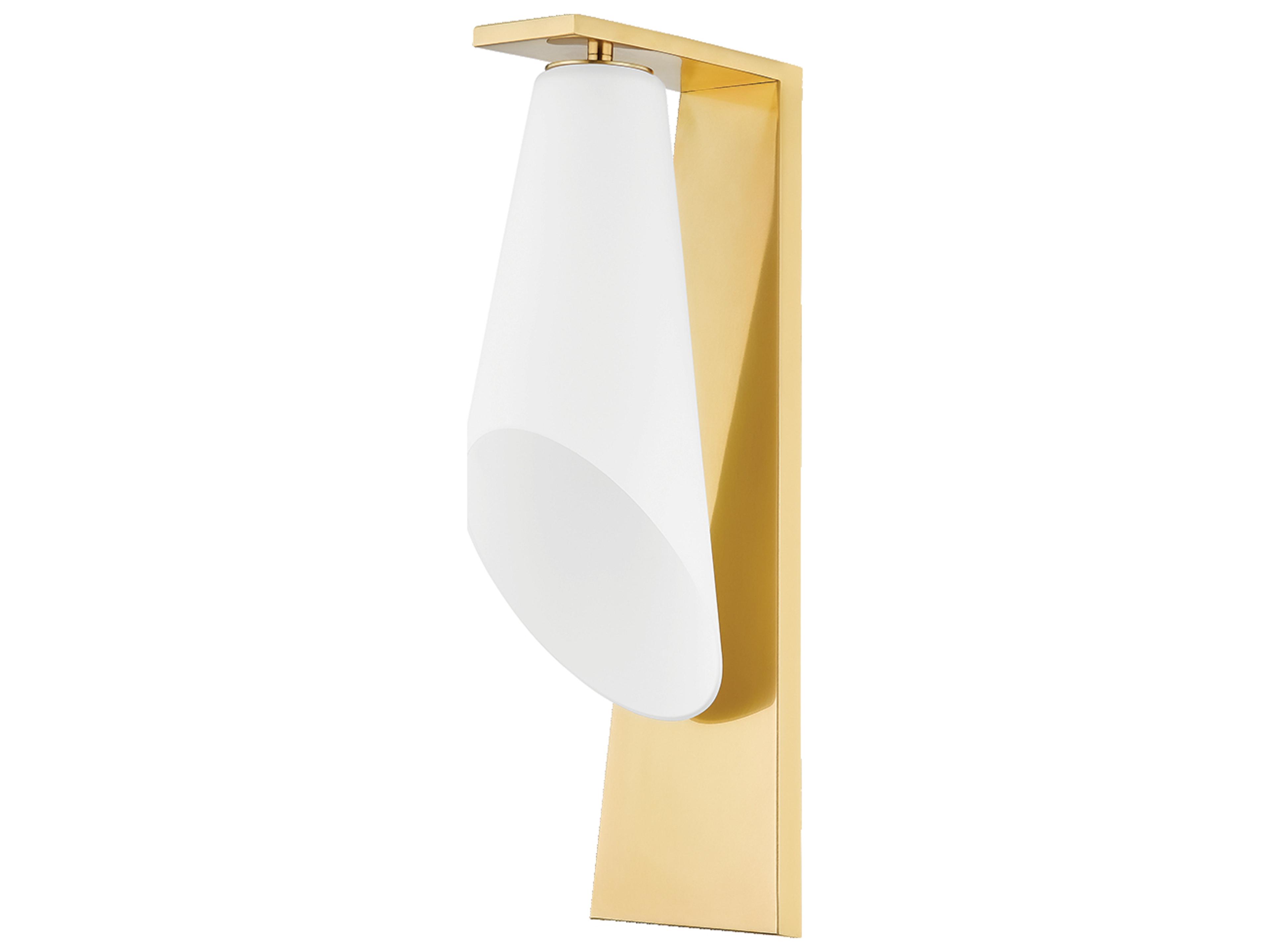 Andros 1-Light Aged Brass Wall Sconce